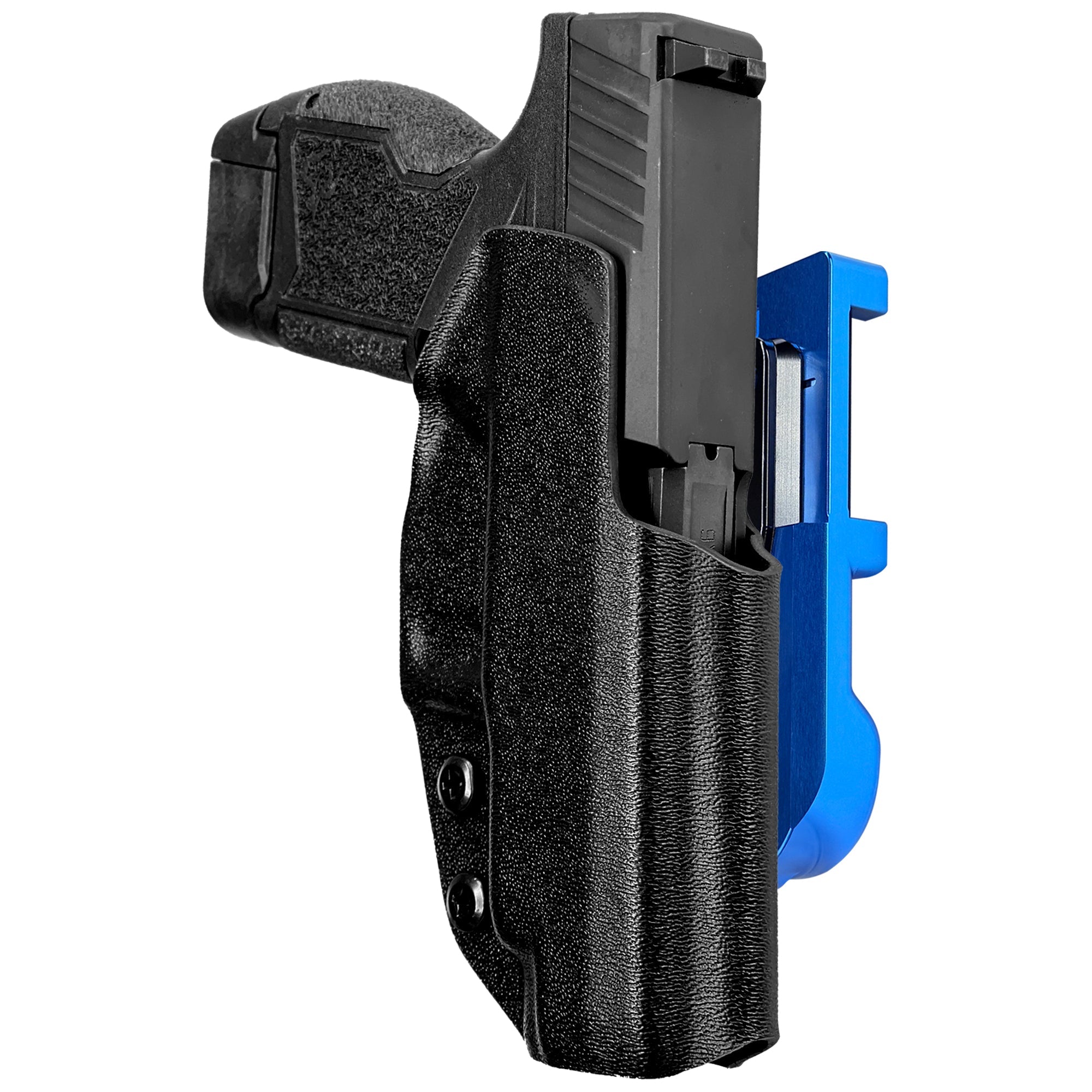 Taurus GX4XL IDPA Quick Mount Holster with Blue Belt Attachment, Black Holster Shell