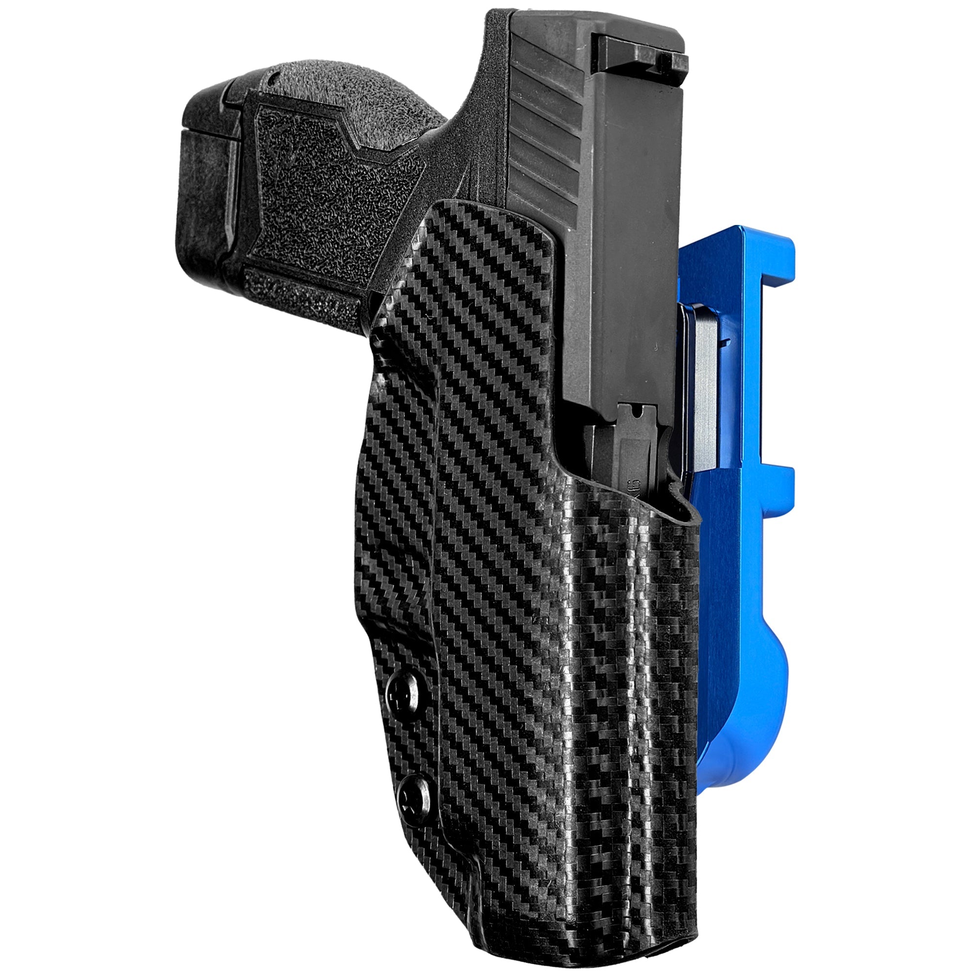 Taurus GX4XL IDPA Quick Mount Holster with Blue Belt Attachment, Carbon Fiber Holster Shell