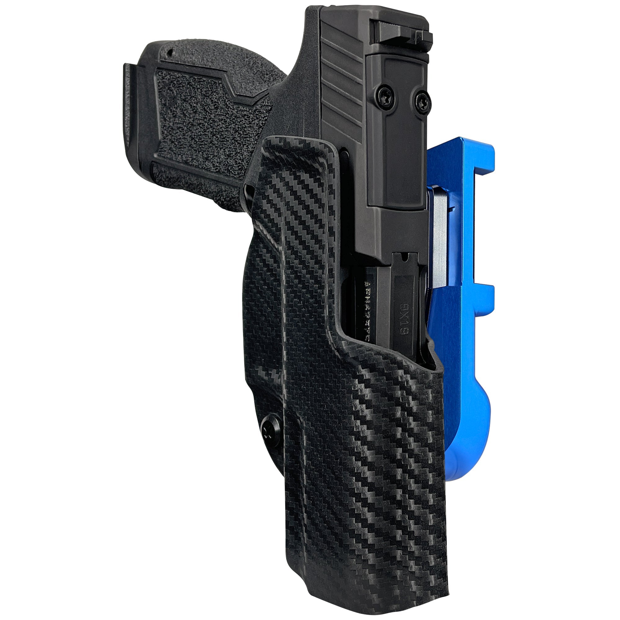 Taurus GX4 Carry TORO IDPA Quick Mount Holster with Blue Belt Attachment, Carbon Fiber Holster Shell