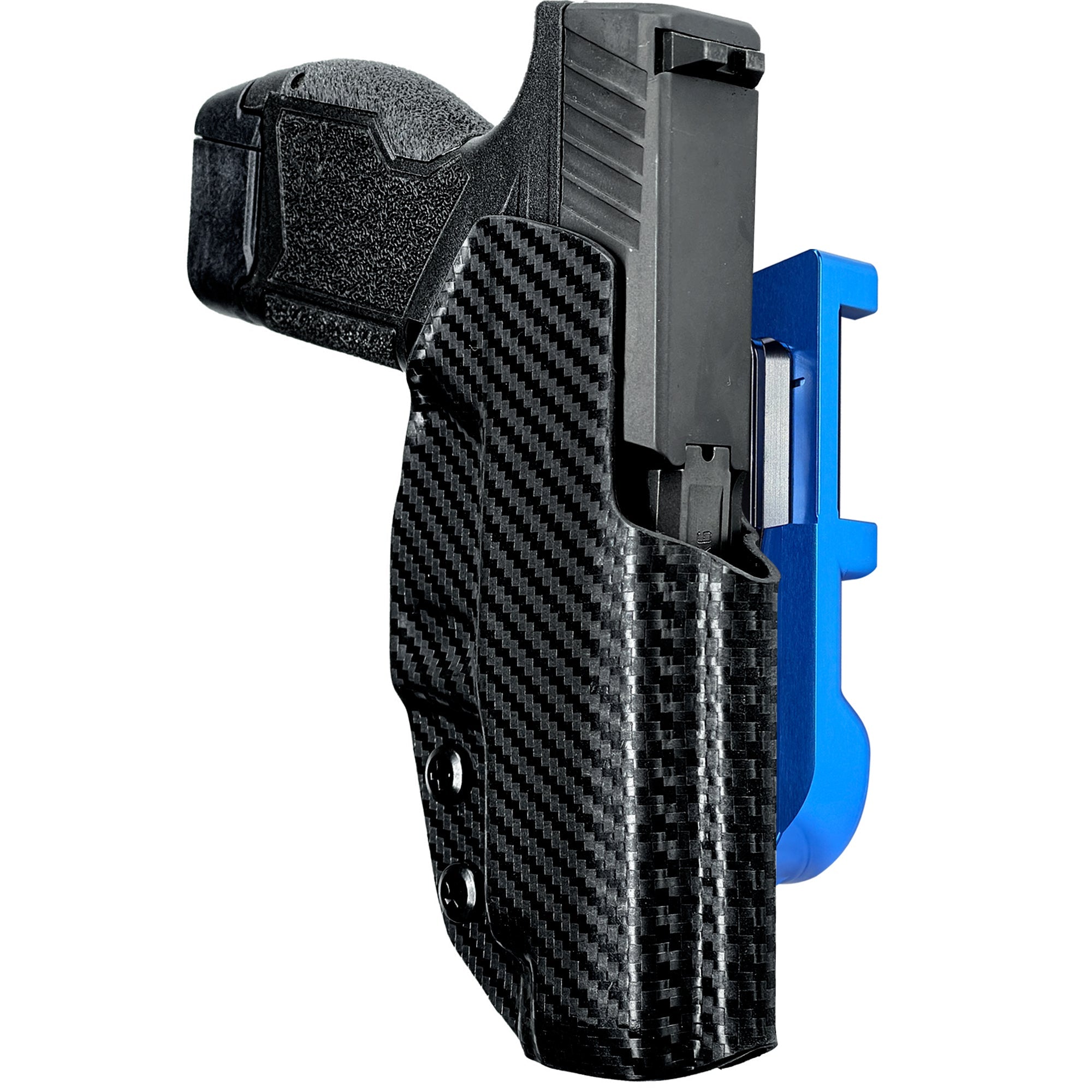 Taurus GX4 IDPA Quick Mount Holster with Blue Belt Attachment, Carbon Fiber Holster Shell