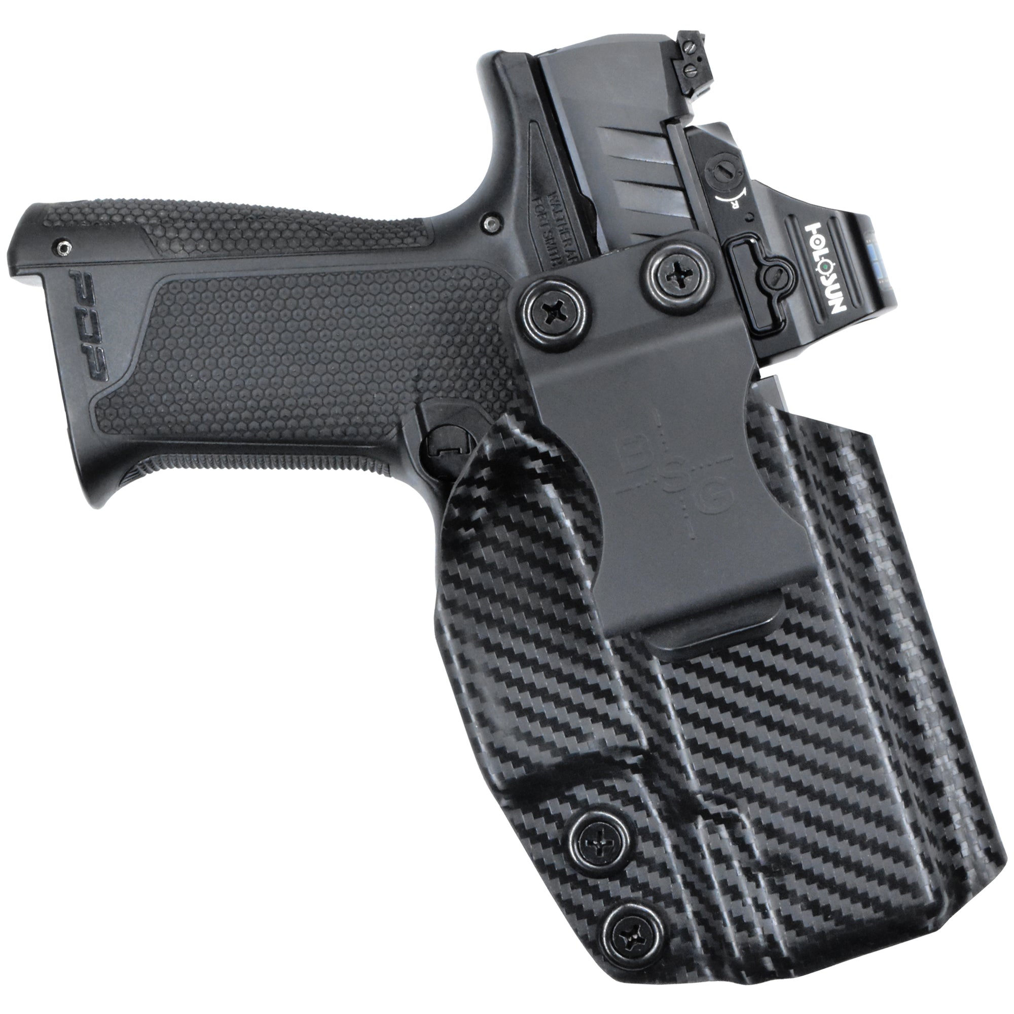 Walther PDP F 3.5in Inside the Waistband Holster in Carbon Fiber - Front