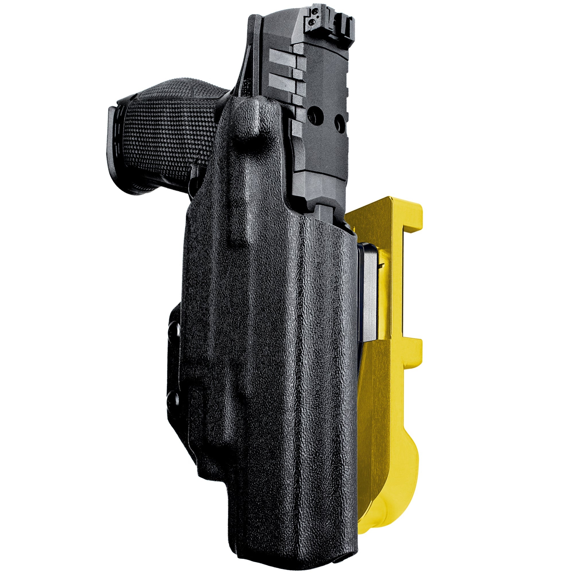 Walther PDP 5'' TLR-7/8 IDPA Quick Mount Holster with 24K Gold Belt Attachment, Black Holster Shell