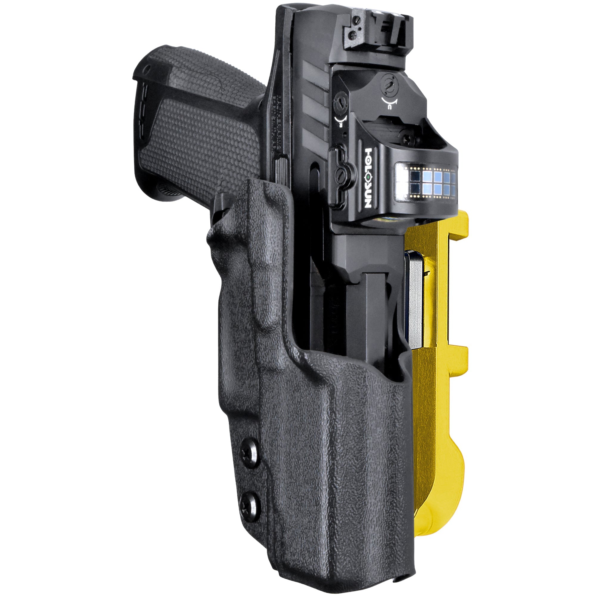 Walther PDP 3.5'' F Series IDPA Quick Mount Holster with 24K Gold Belt Attachment, Black Holster Shell