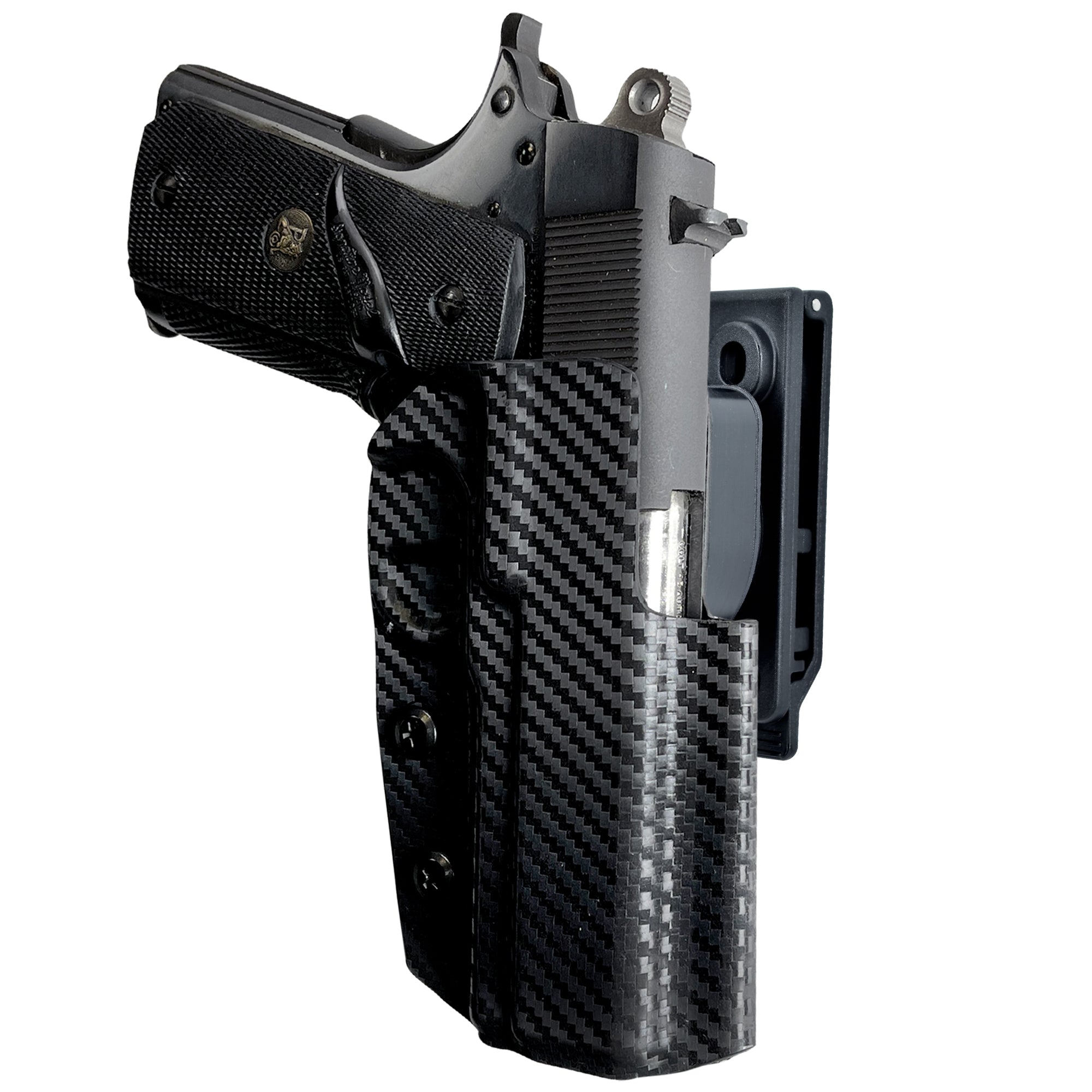 OWB Quick Release IDPA Holster in Carbon Fiber