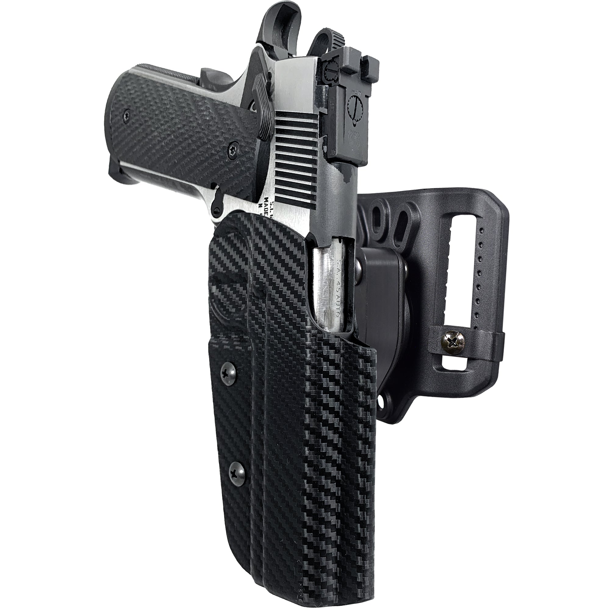 Quick Release Belt Loop Holster in Carbon Fiber