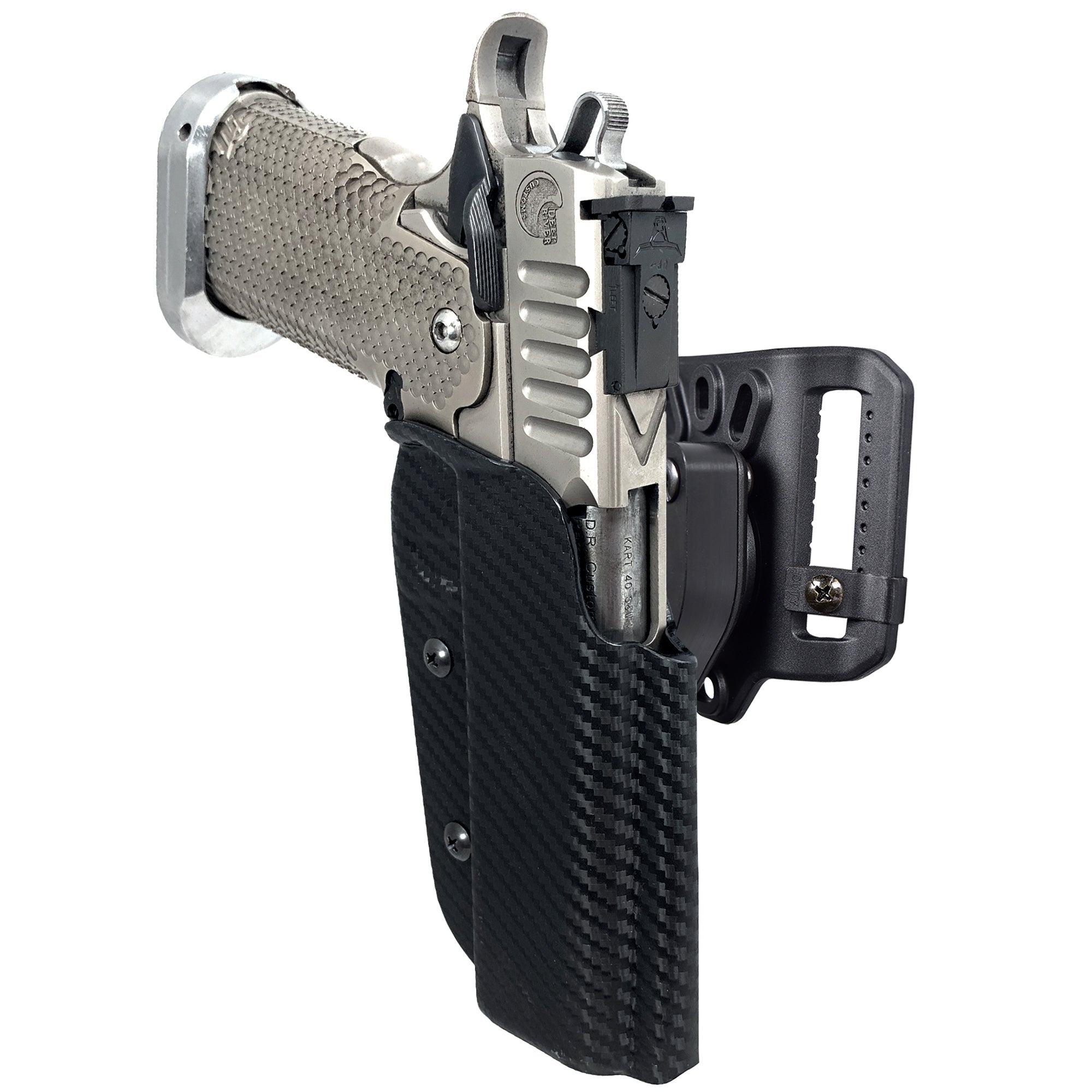 Quick Release Belt Loop Holster in Carbon Fiber