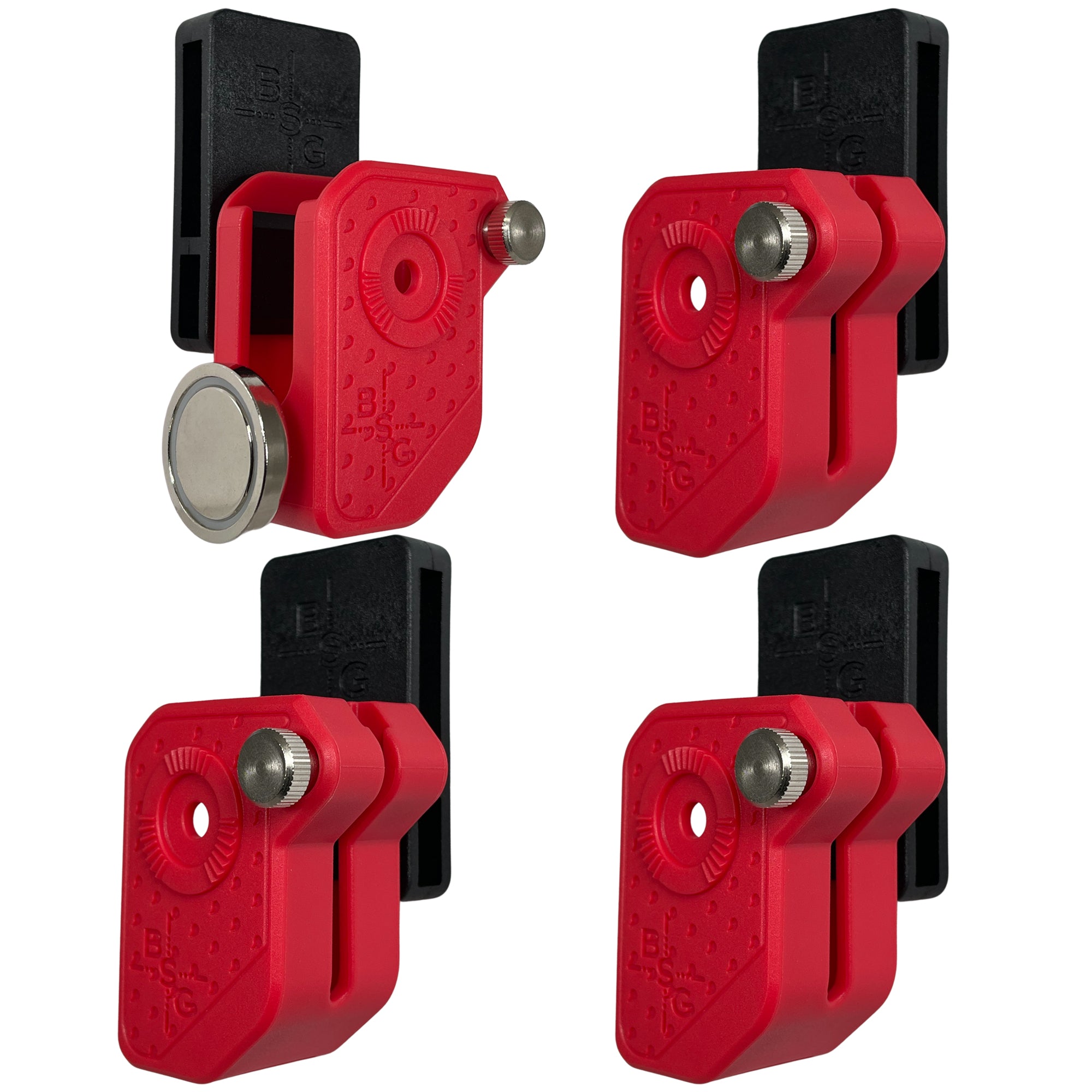 Ambidextrous Double Stack Magazine Pouches w/ 1x Magnet, 4 pcs