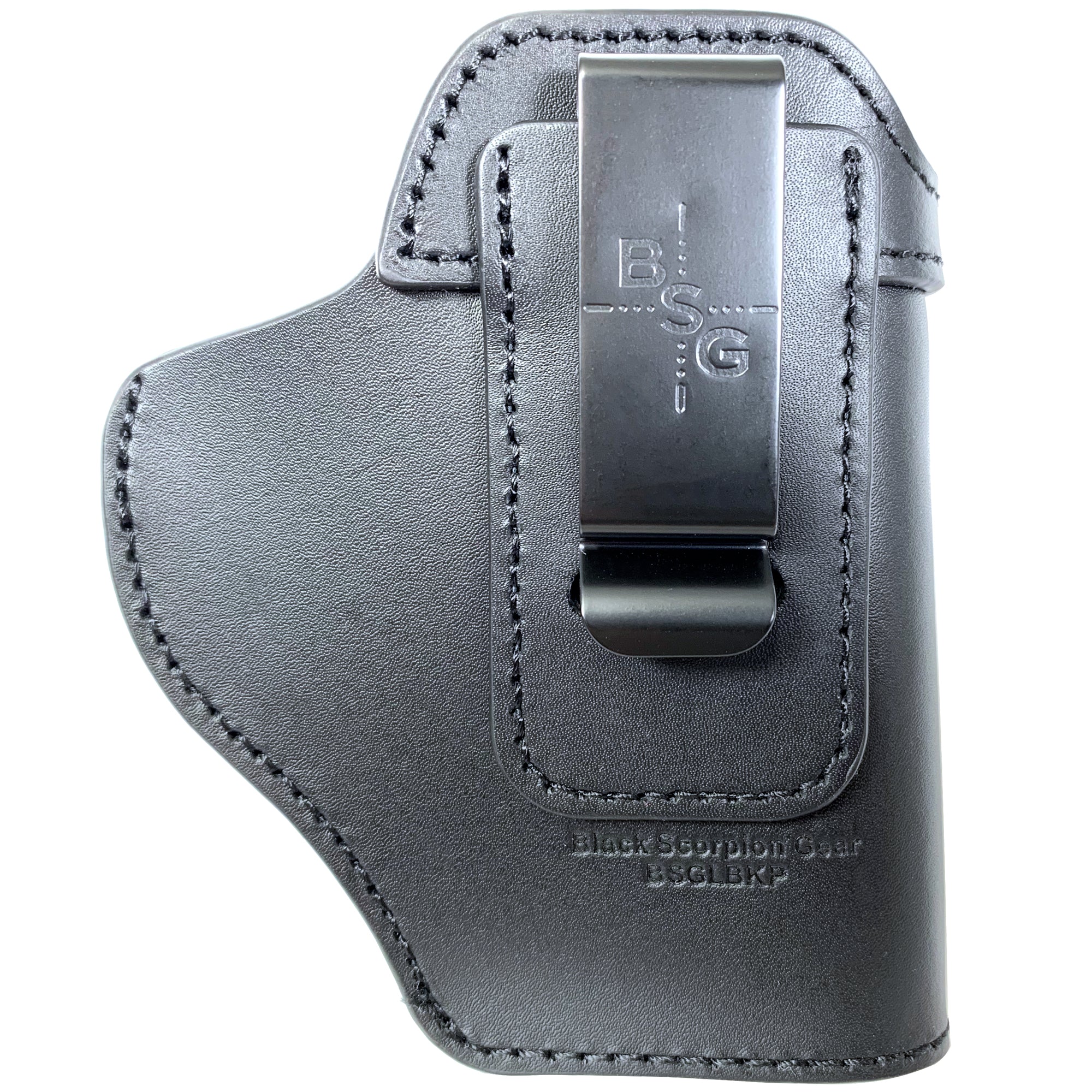 Black Leather IWB Holster 5'' x 3 7/8''