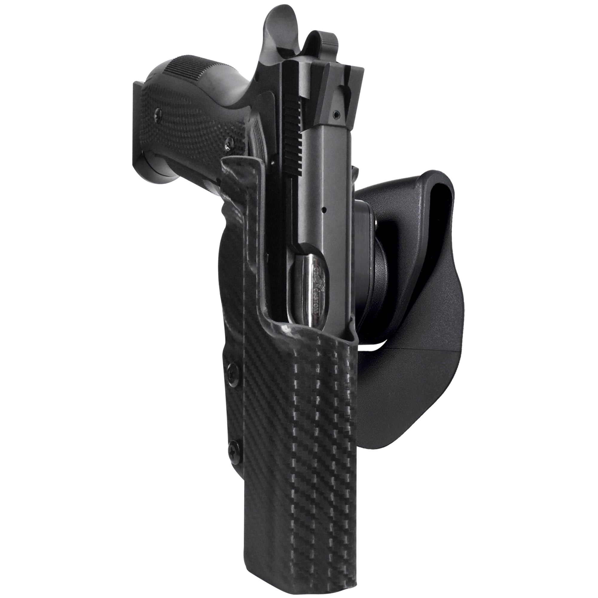CZ A01-LD XT OWB Quick Release Paddle Holster in Carbon Fiber