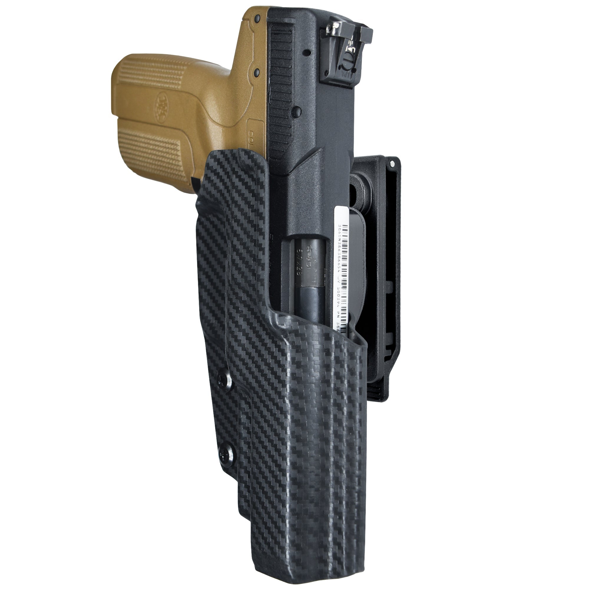 OWB Quick Release IDPA Holster in Carbon Fiber