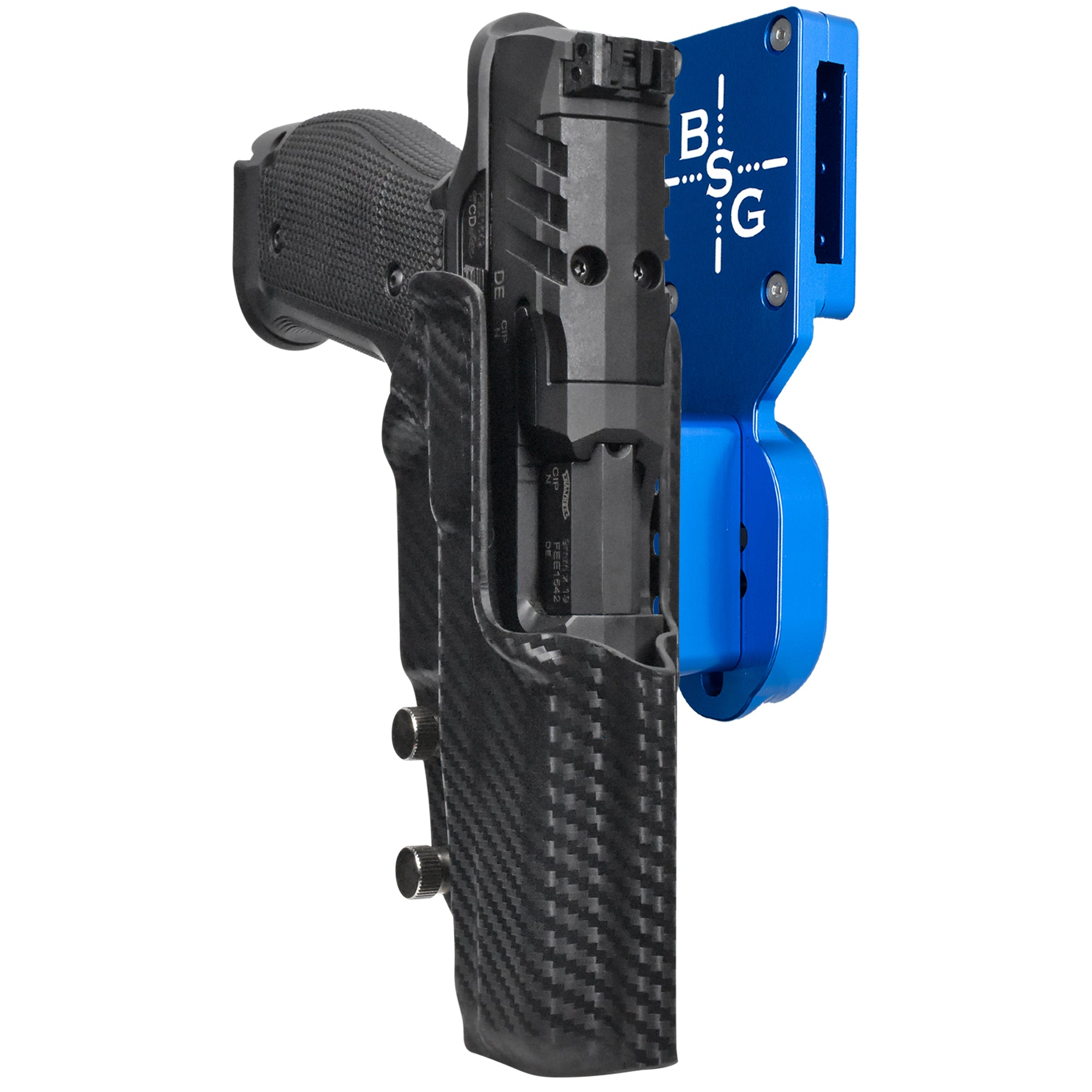 Pro Heavy Duty Competition Holster Blue / Carbon Fiber