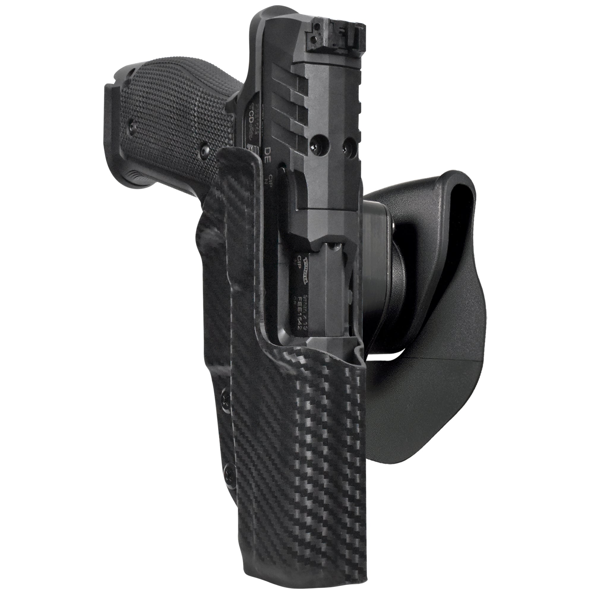 OWB Quick Release Paddle Holster in Carbon Fiber