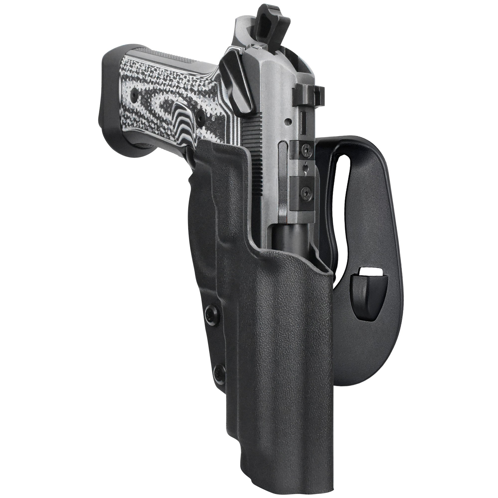 Beretta 92XI OWB Paddle Holster in Black