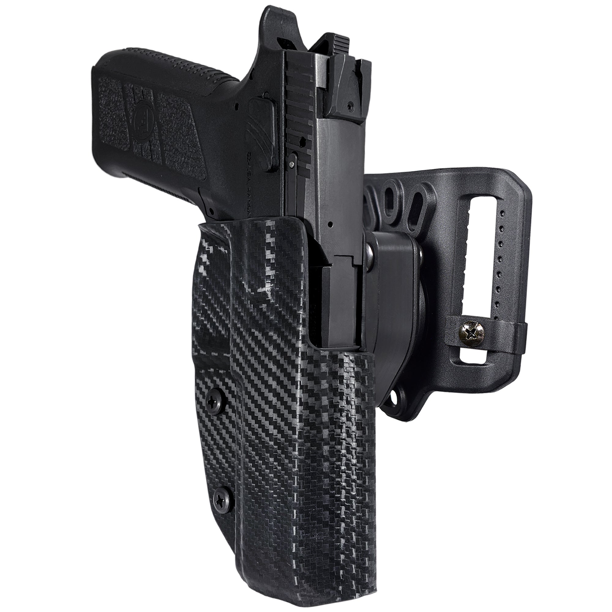 Quick Release Belt Loop Holster in Carbon Fiber