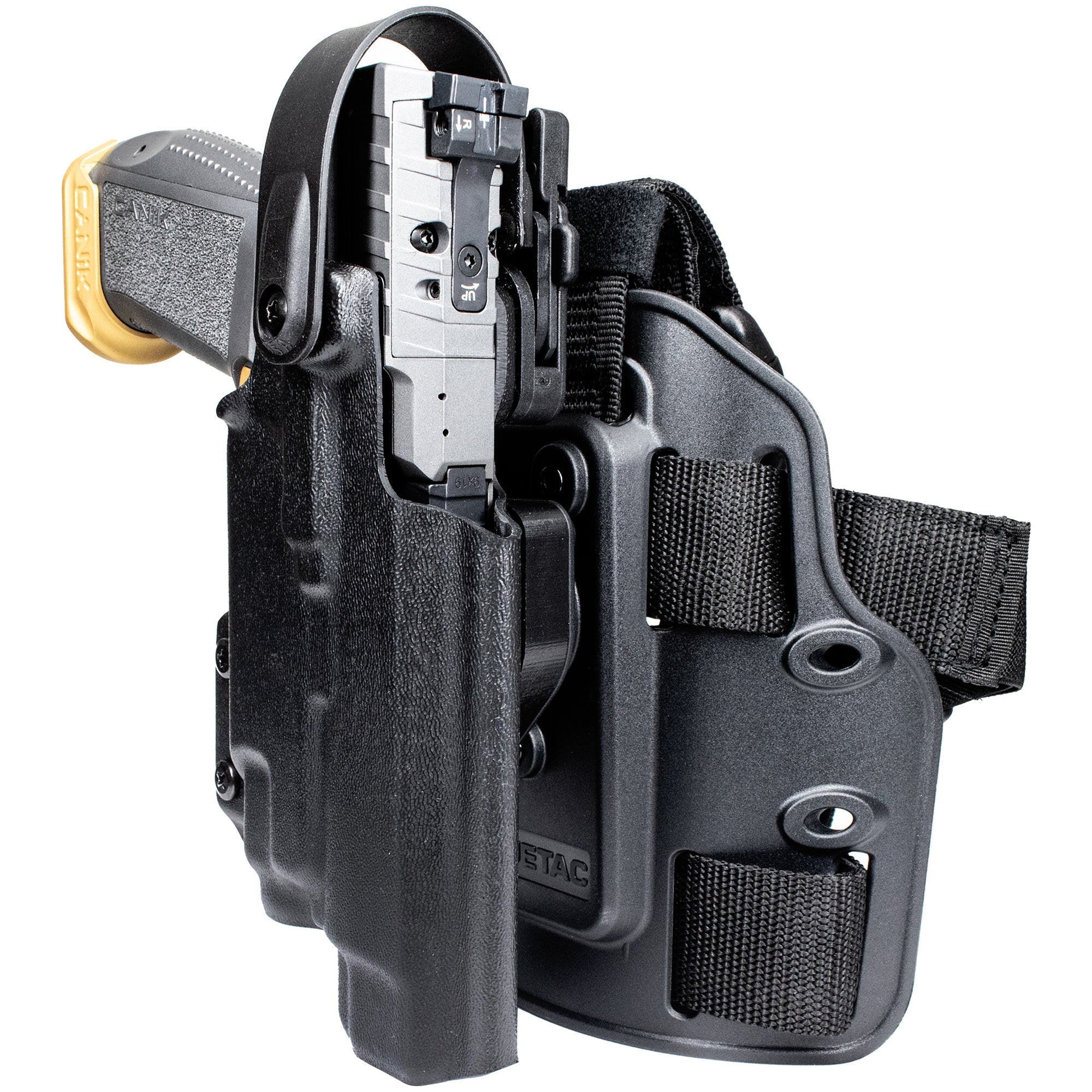 Canik SFx Rival w/ TLR-7/TLR-8 Level II Duty Drop Leg Holster