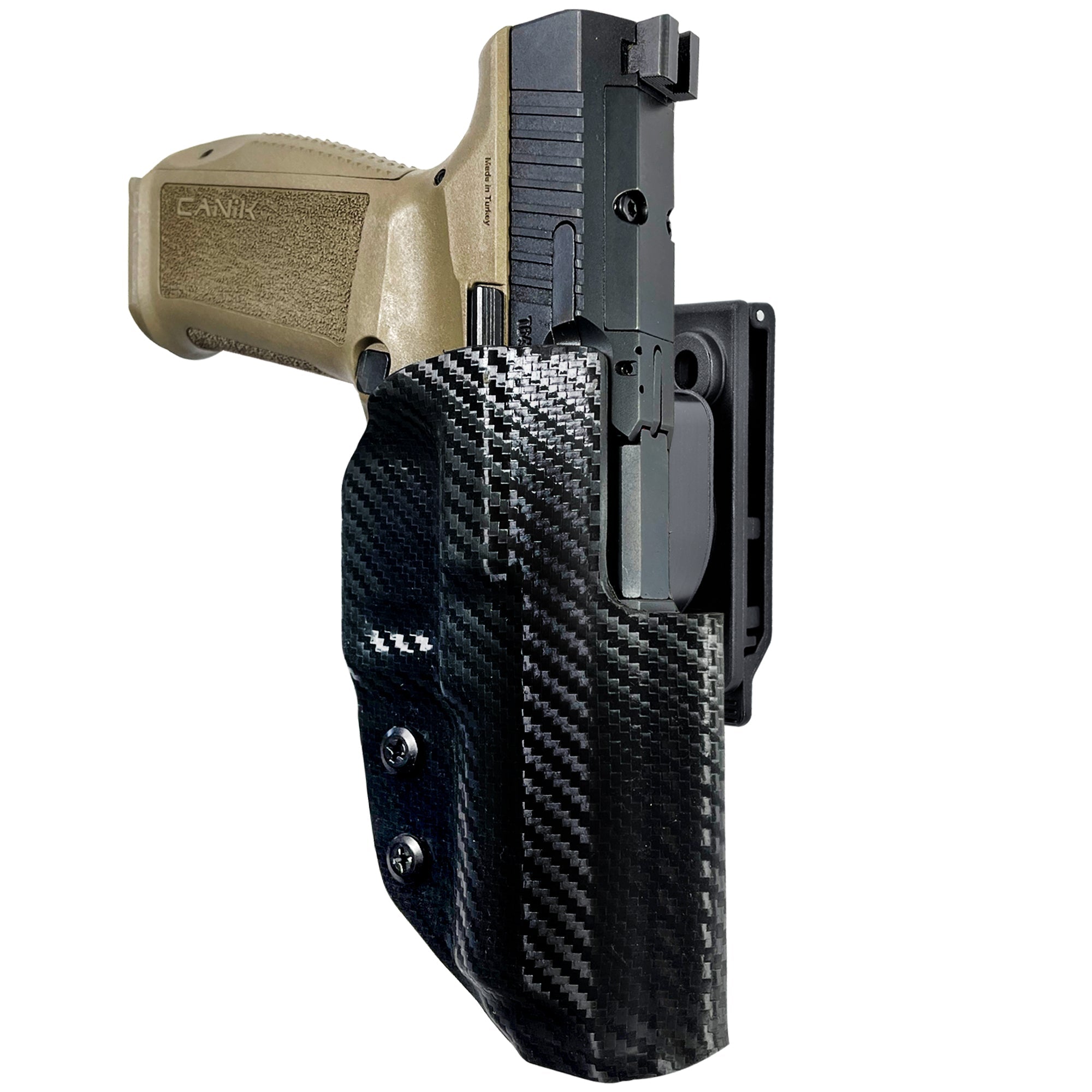 OWB Quick Release IDPA Holster in Carbon Fiber