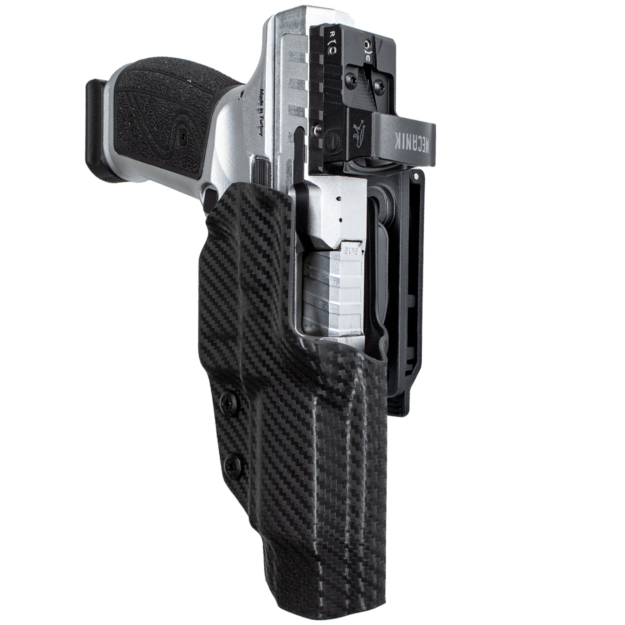 OWB Quick Release IDPA Holster in Carbon Fiber