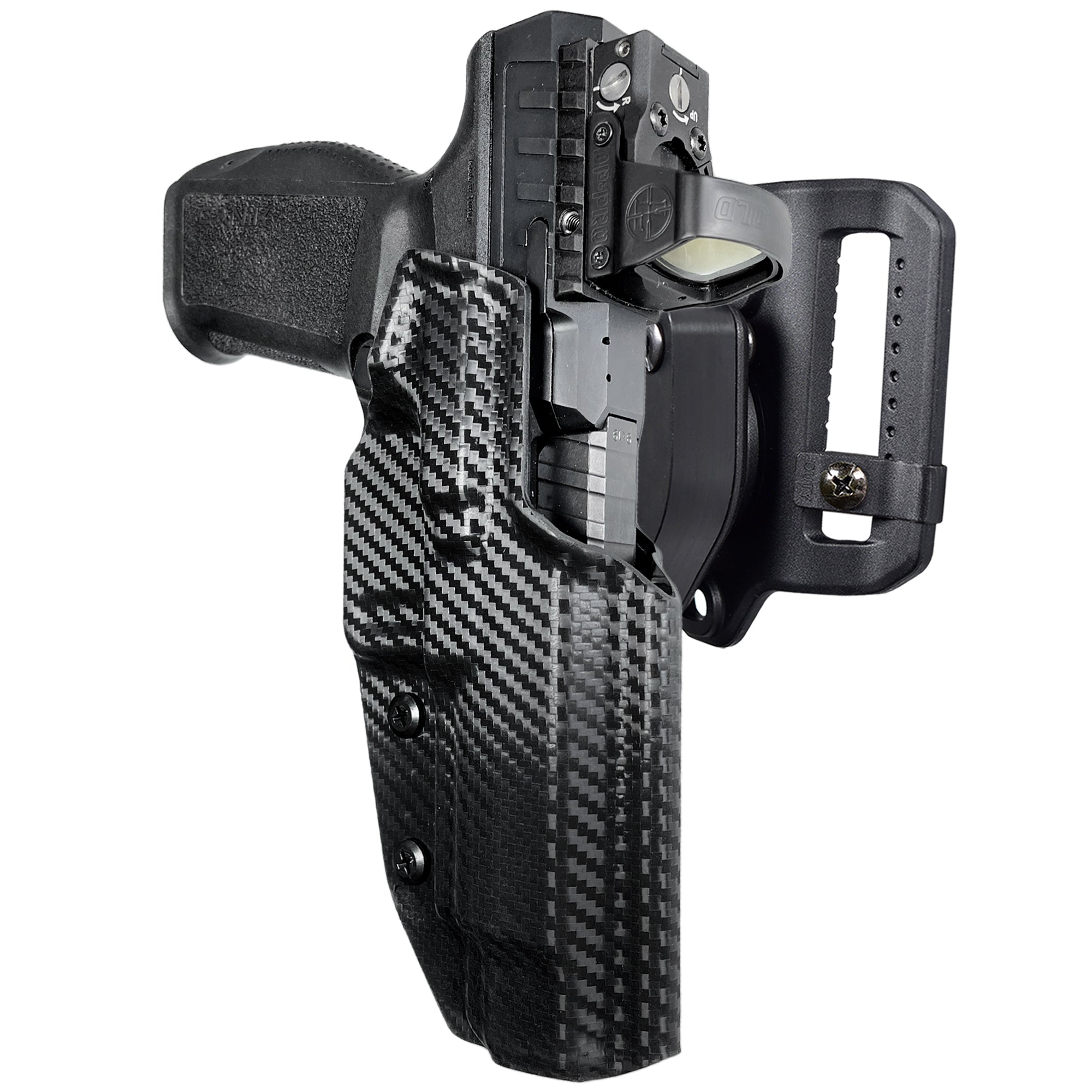 Quick Release Belt Loop Holster in Carbon Fiber