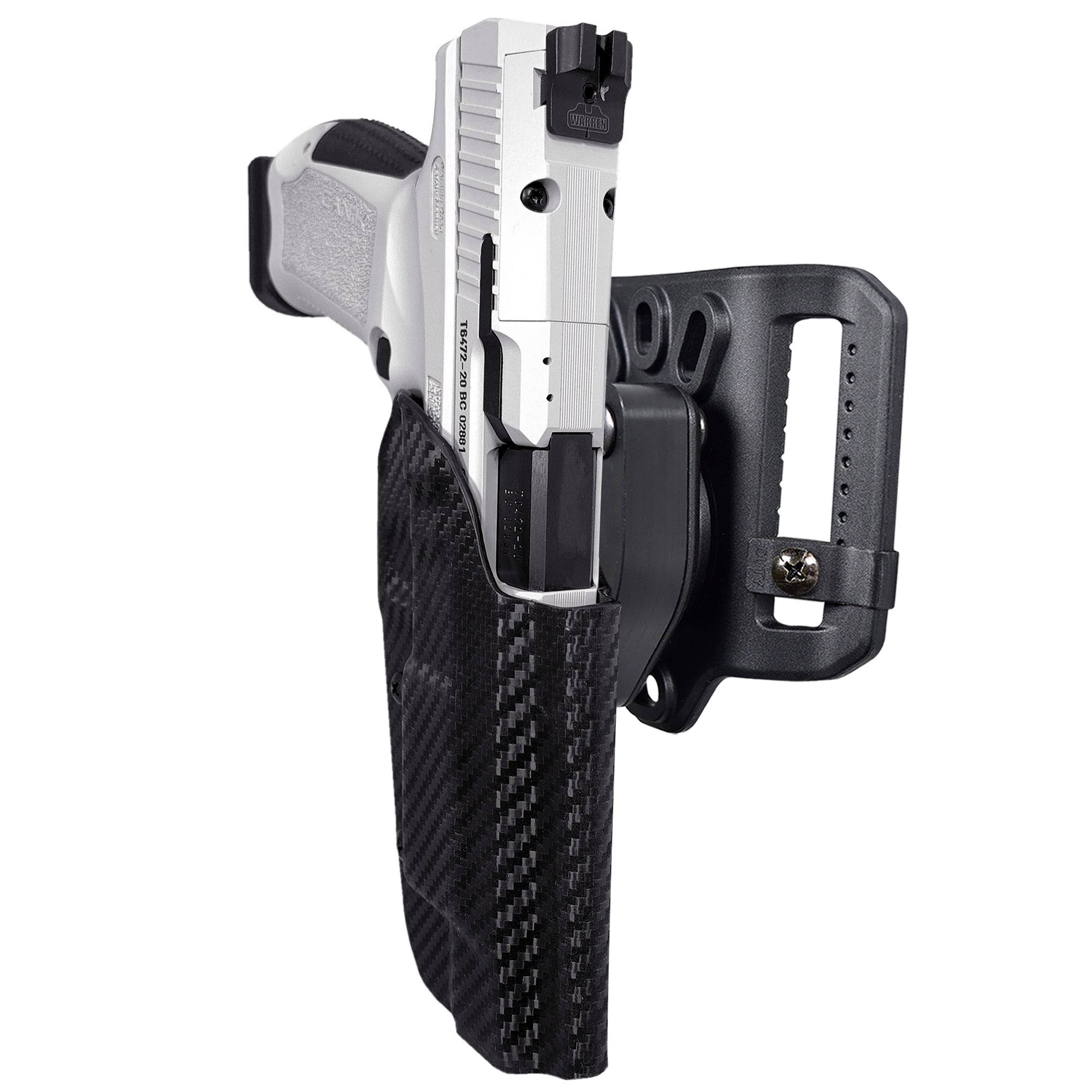 Quick Release Belt Loop Holster in Carbon Fiber
