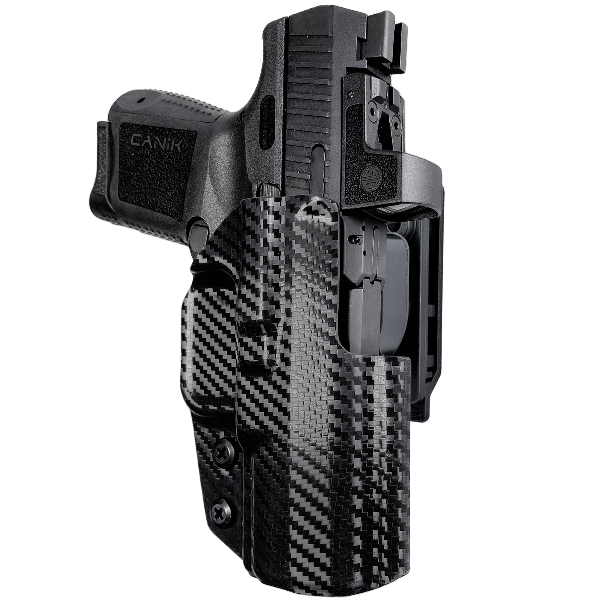 OWB Quick Release IDPA Holster in Carbon Fiber