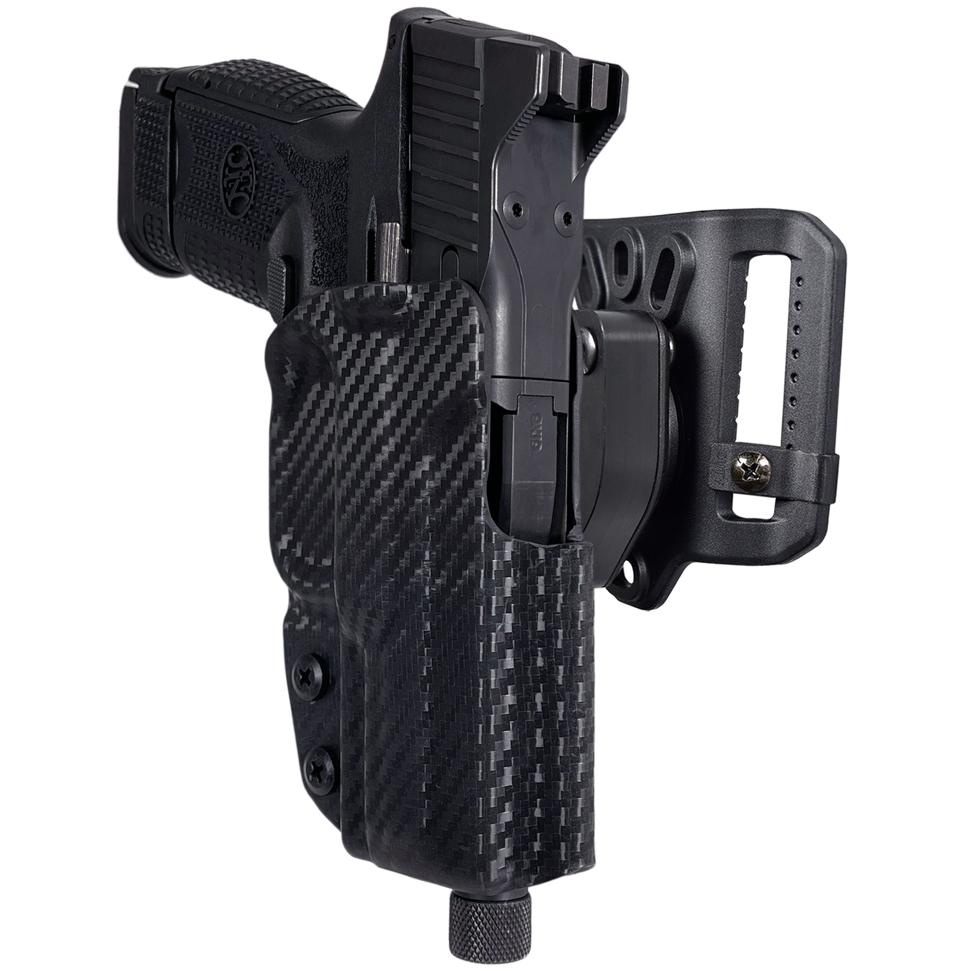 Quick Release Belt Loop Holster in Carbon Fiber