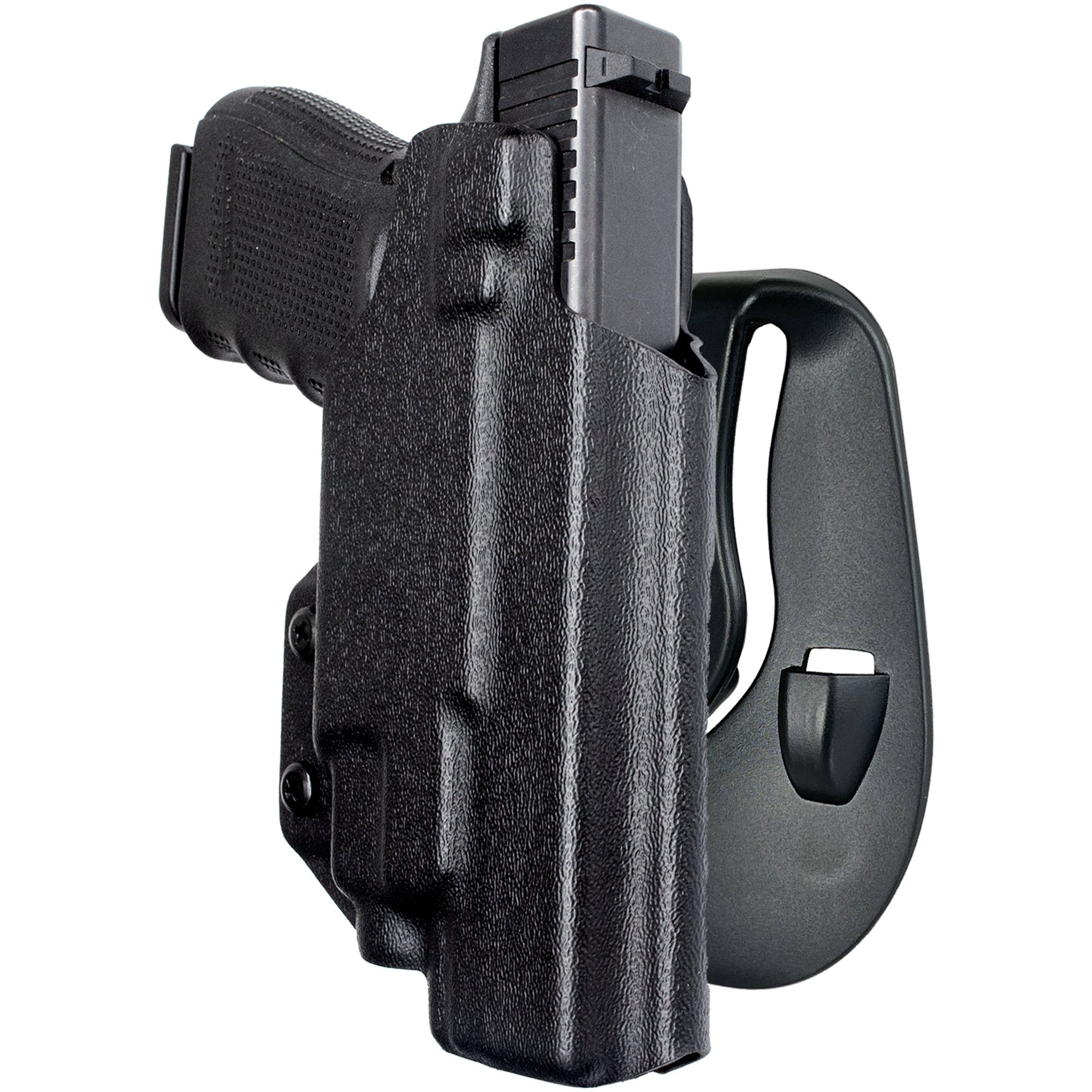 Glock 17, 19,19X, 22, 31, 44, 45 w/ Streamlight TLR7-A/TLR-8AG OWB Paddle Holster