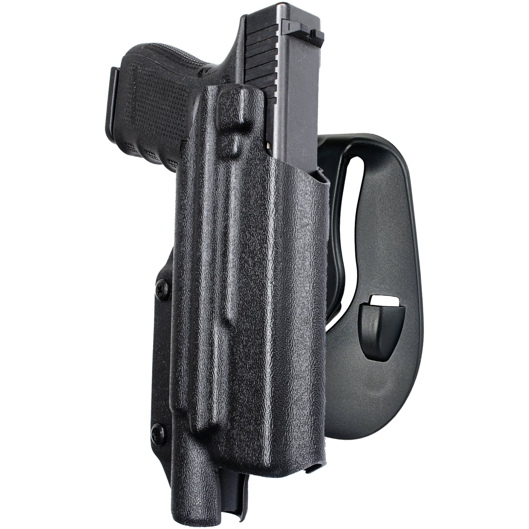 Glock 17, 19, 19X, 22, 31, 44, 45 w/ SureFire X300U-A OWB Paddle Holster