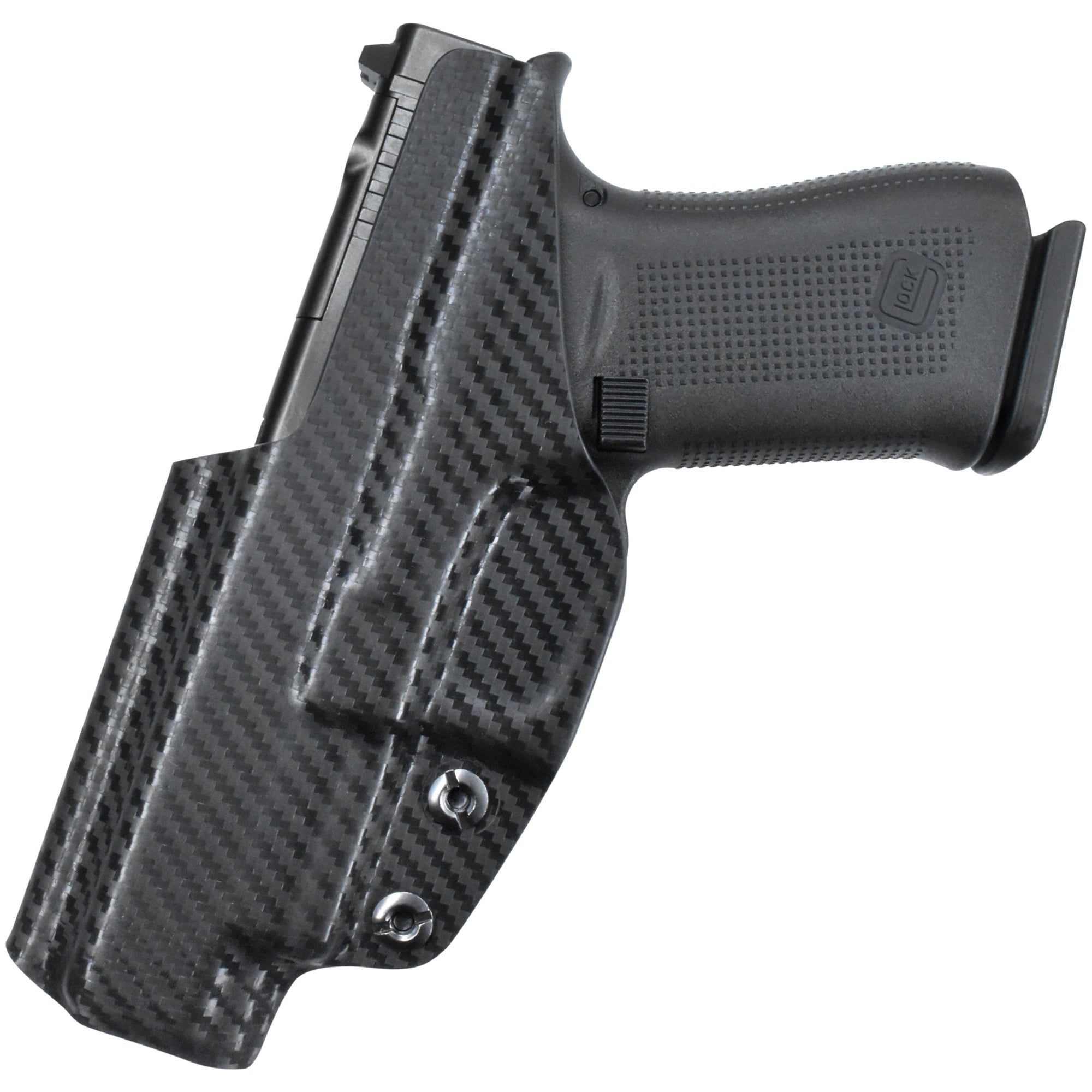 Glock 48 MOS IWB Sweat Guard Holster in Carbon Fiber - Rear