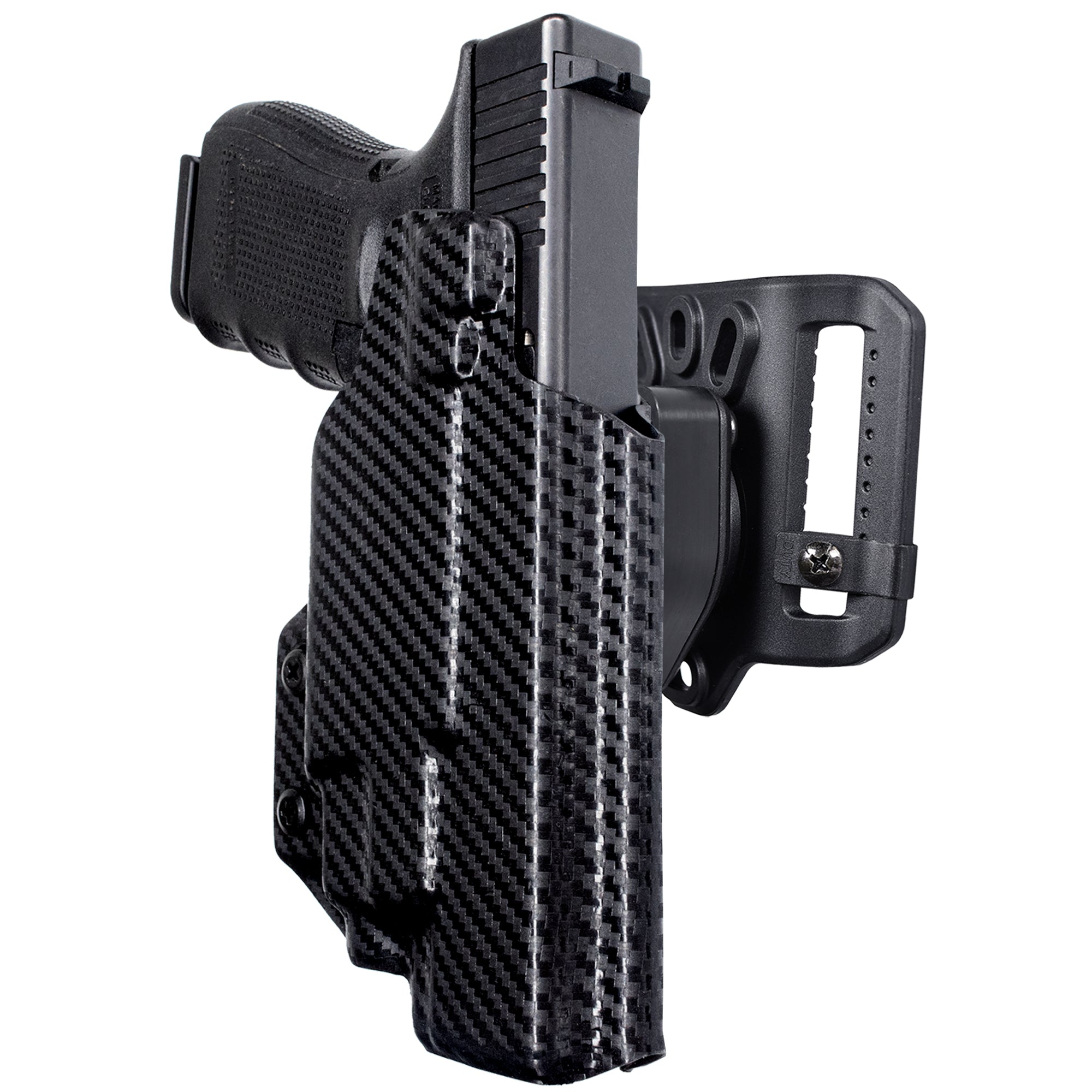 Quick Release Belt Loop Holster in Carbon Fiber