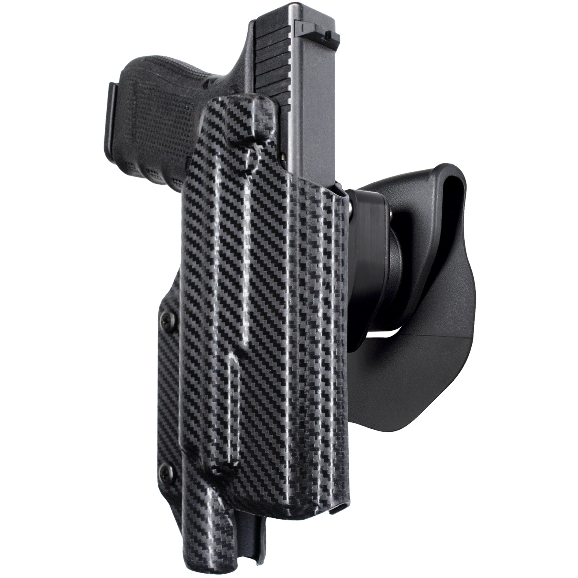 OWB Quick Release Paddle Holster in Carbon Fiber