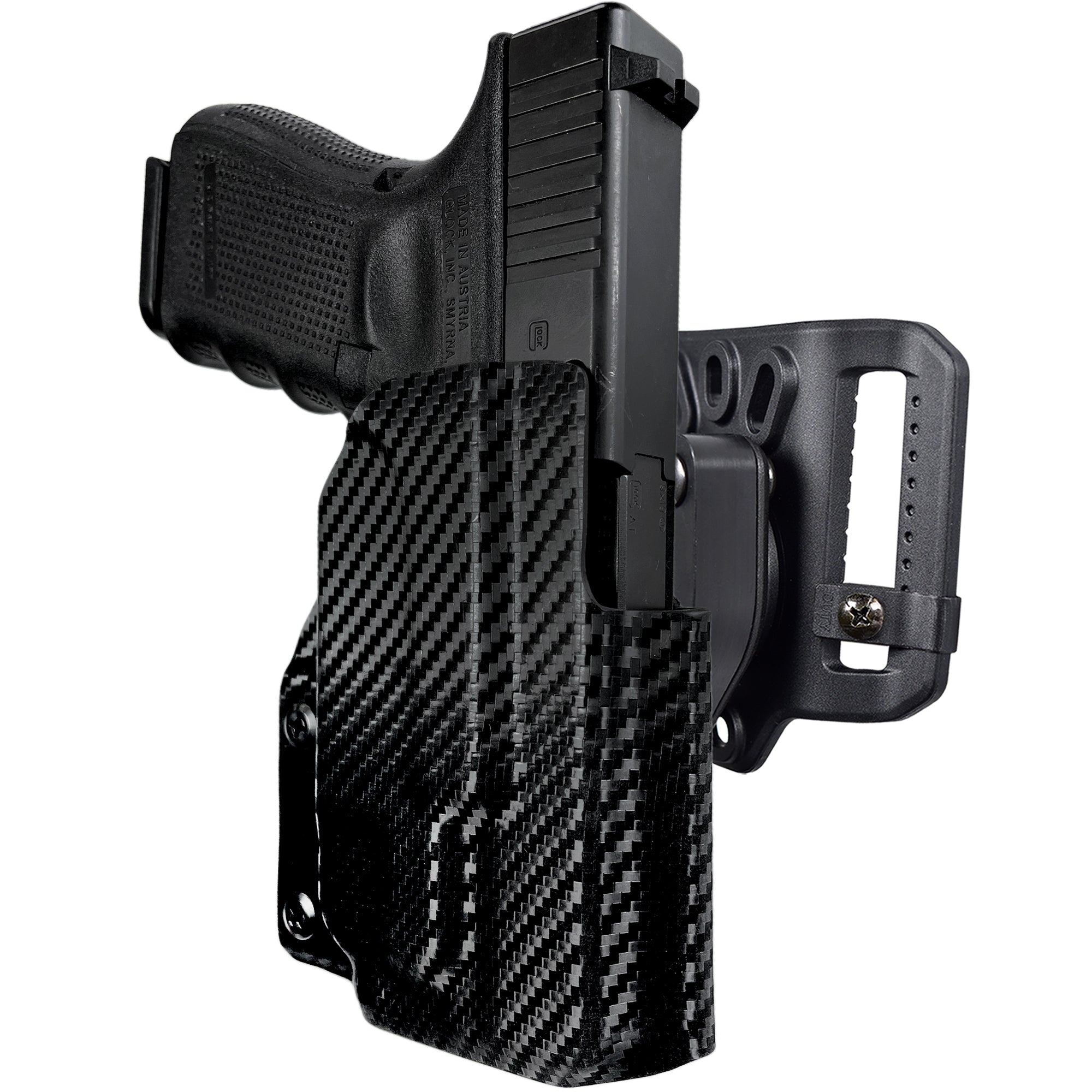 Quick Release Belt Loop Holster in Carbon Fiber