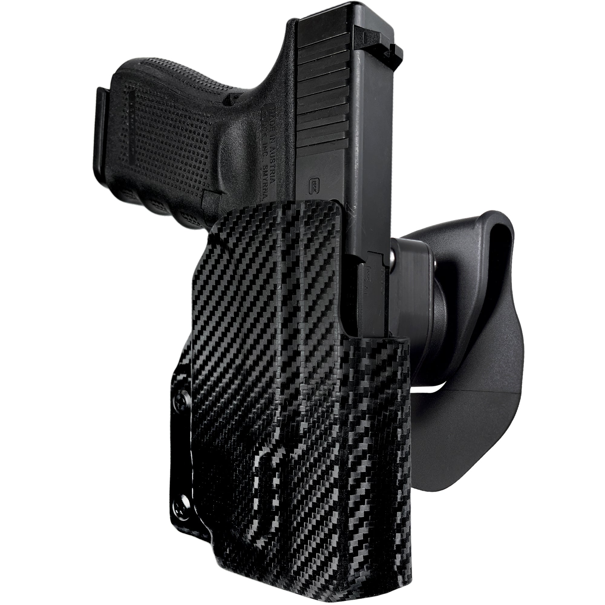 OWB Quick Release Paddle Holster in Carbon Fiber