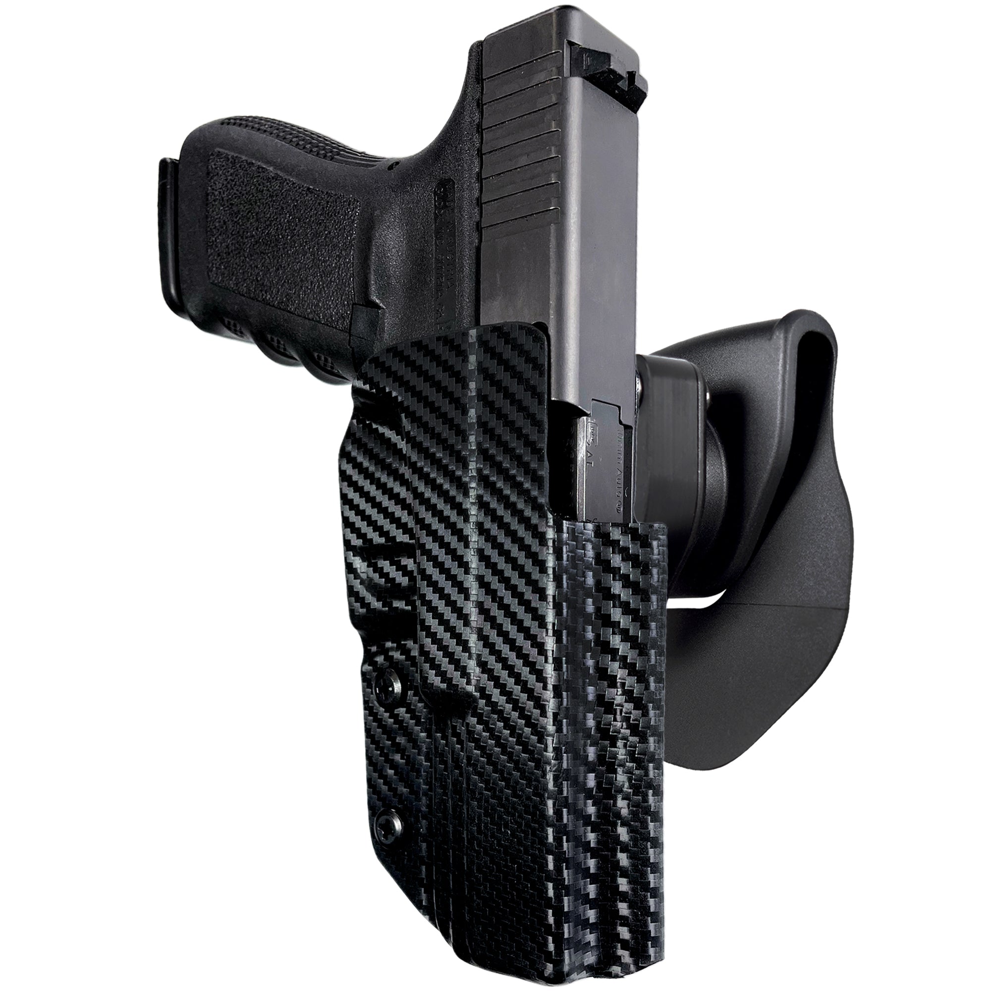 OWB Quick Release Paddle Holster in Carbon Fiber
