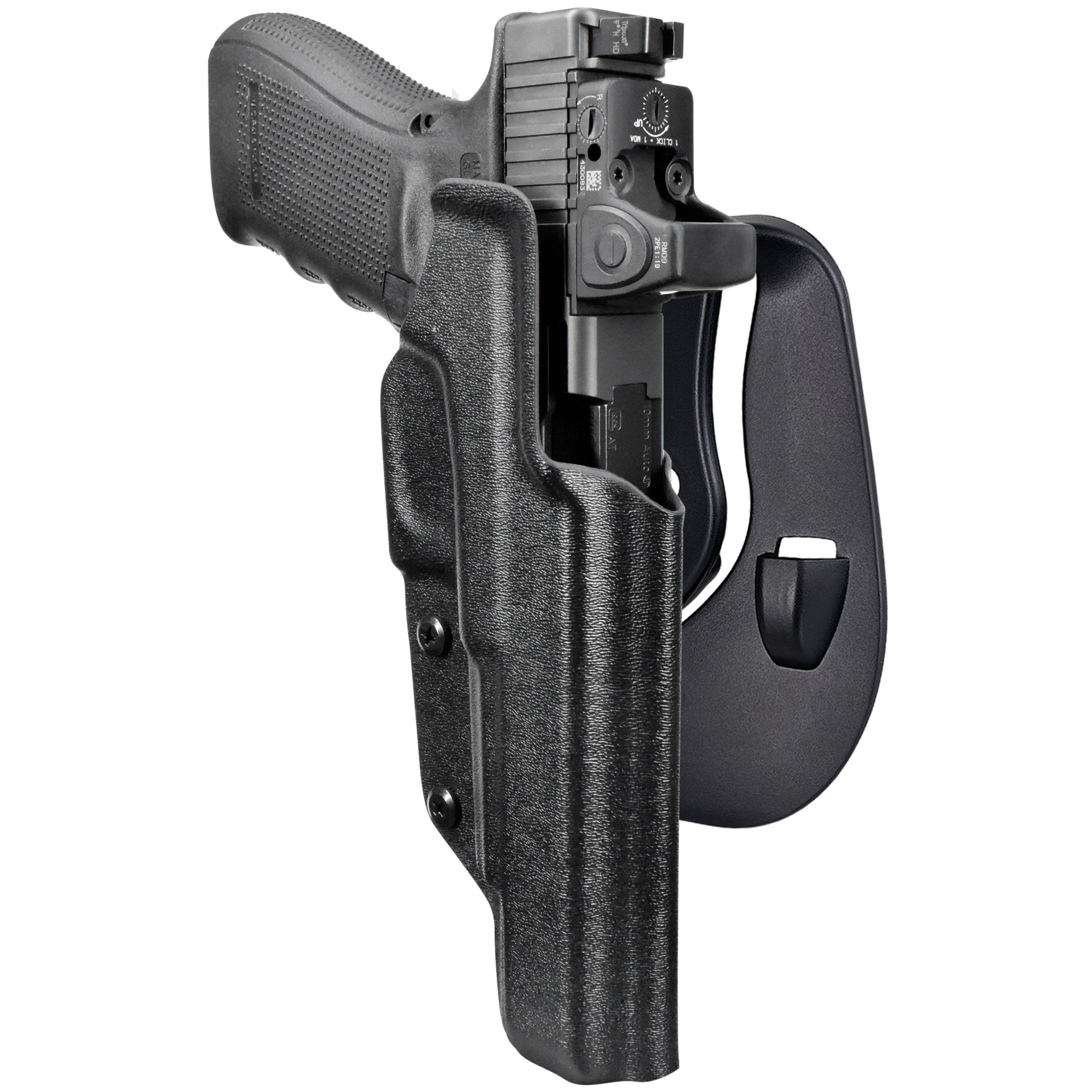 Glock 40 MOS OWB Paddle Holster in Black