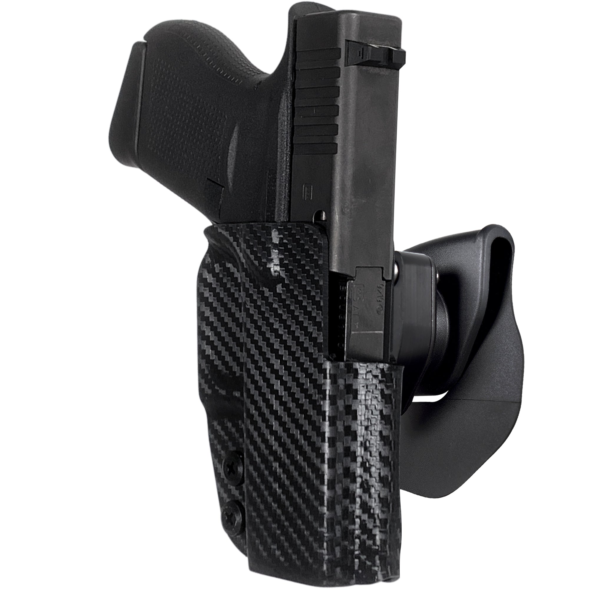 OWB Quick Release Paddle Holster in Carbon Fiber