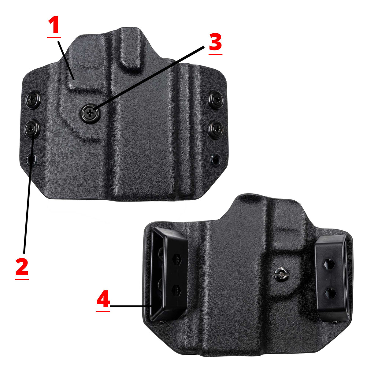 Owb Curved Holster Hardware Replacement Kit