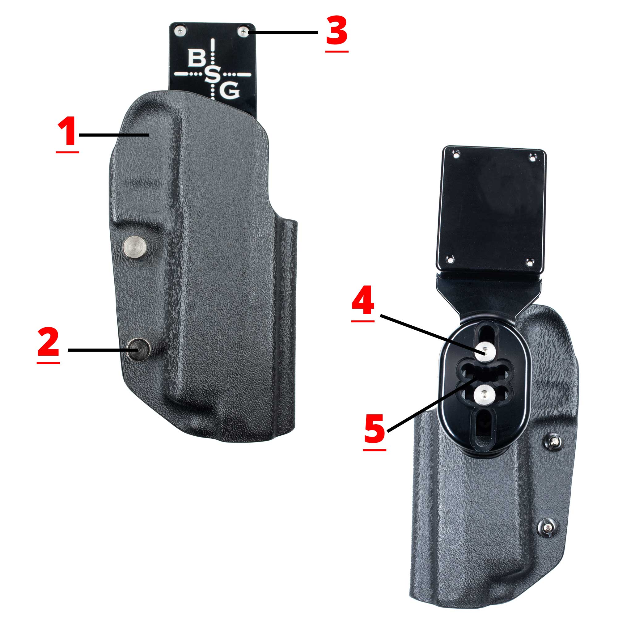 Pro Heavy Duty Holster Hardware Replacement Kits