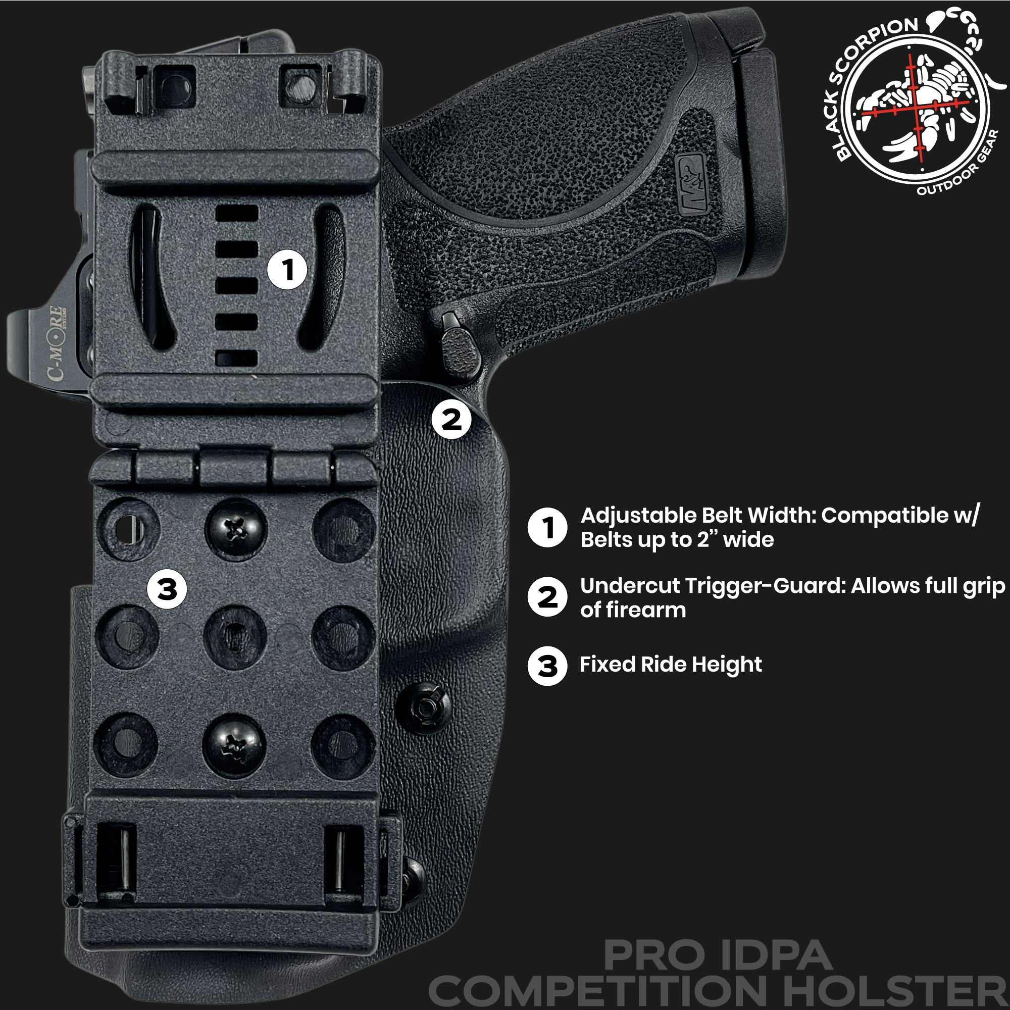 Smith & Wesson M&P Shield Plus 4'' Pro IDPA Competition Holster