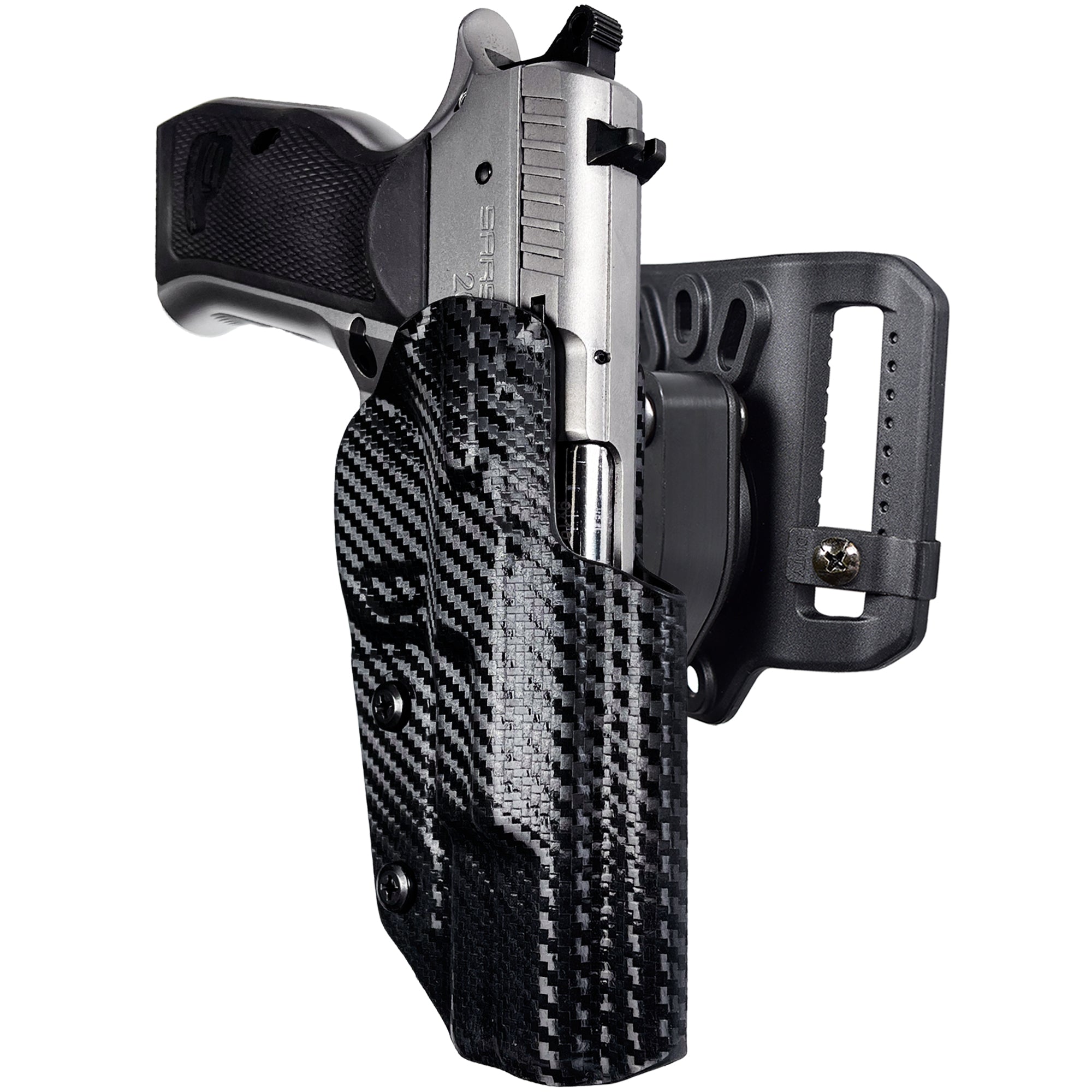 Quick Release Belt Loop Holster in Carbon Fiber