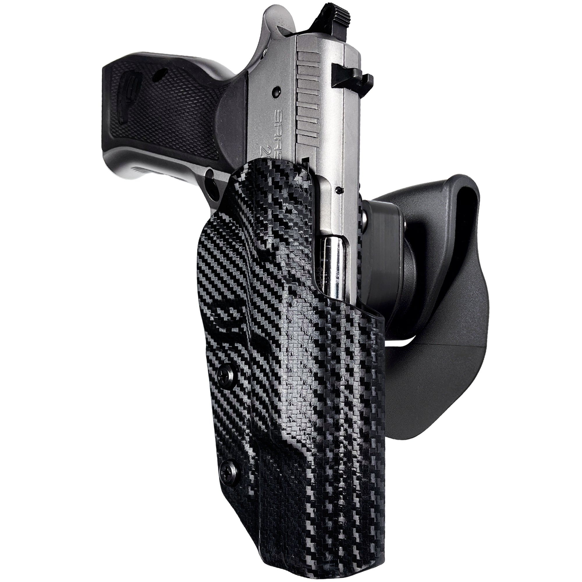 OWB Quick Release Paddle Holster in Carbon Fiber