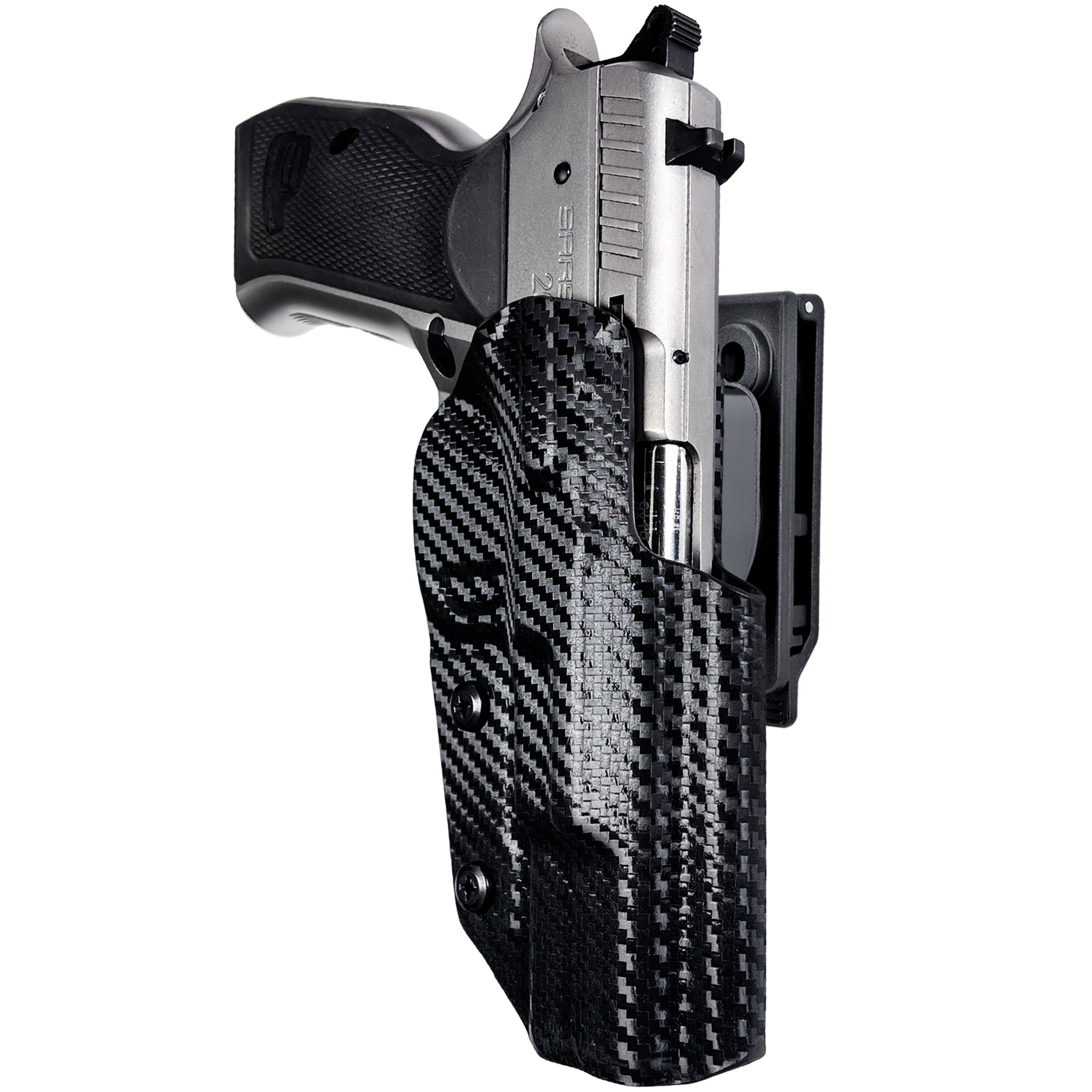 OWB Quick Release IDPA Holster in Carbon Fiber