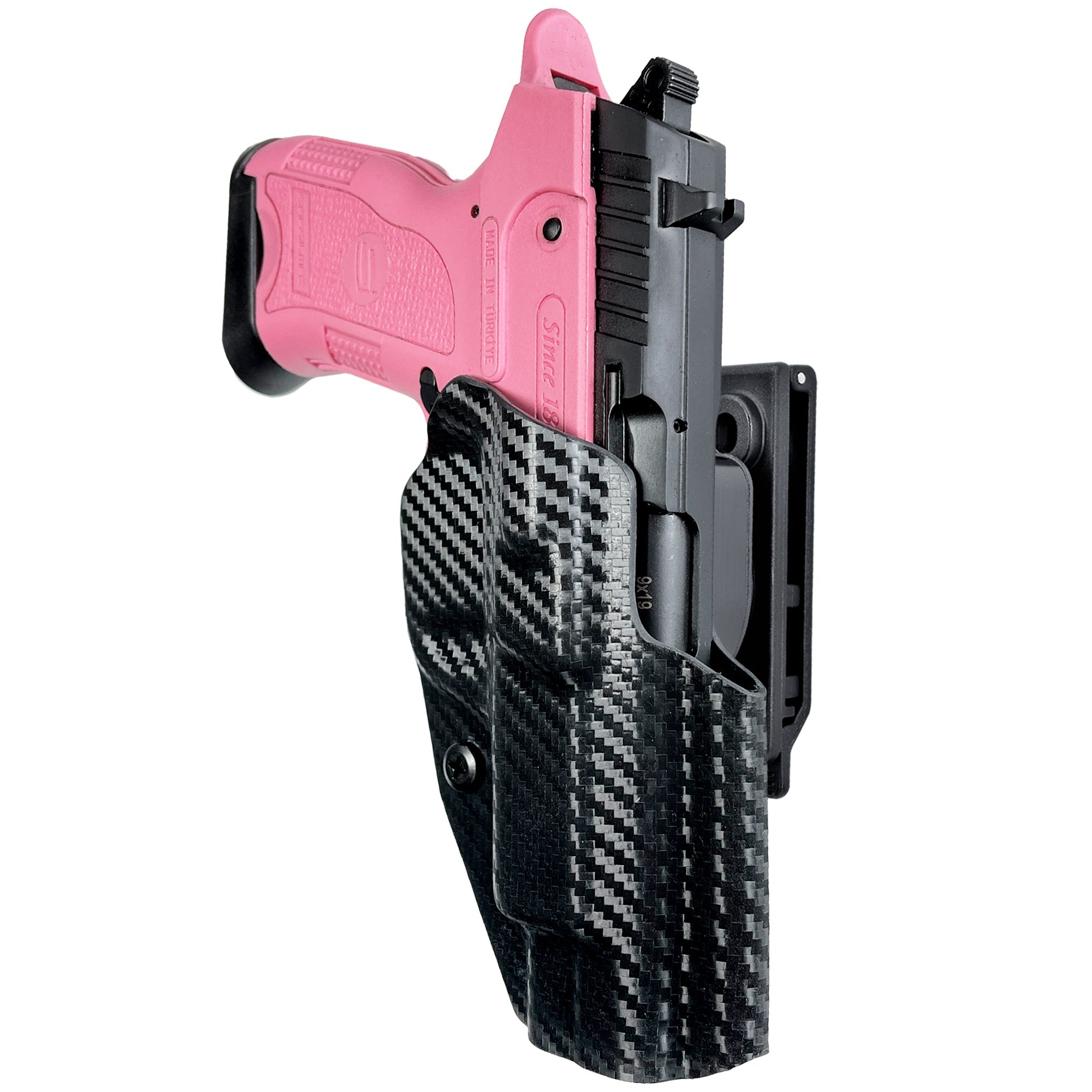 OWB Quick Release IDPA Holster in Carbon Fiber