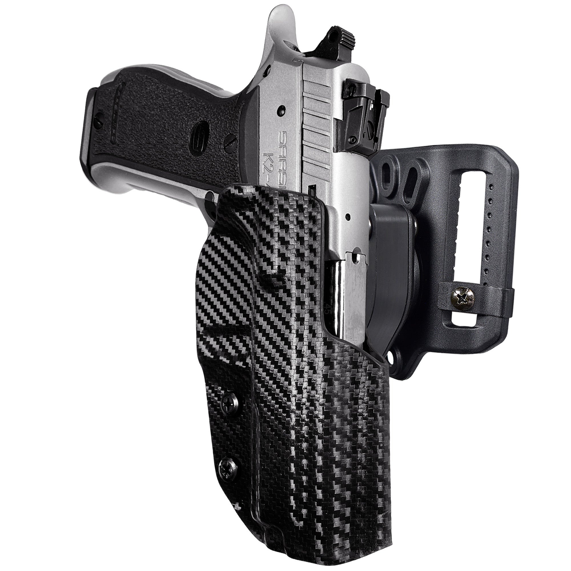 Quick Release Belt Loop Holster in Carbon Fiber