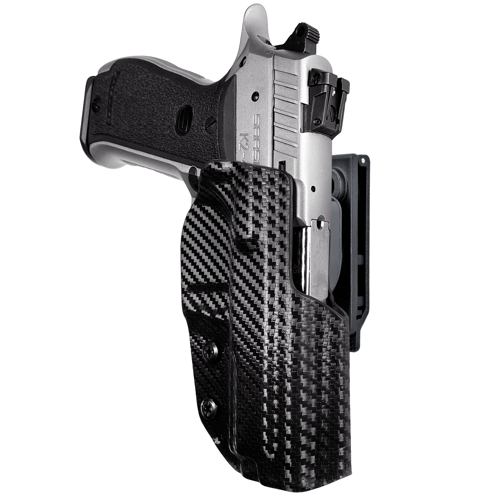 OWB Quick Release IDPA Holster in Carbon Fiber