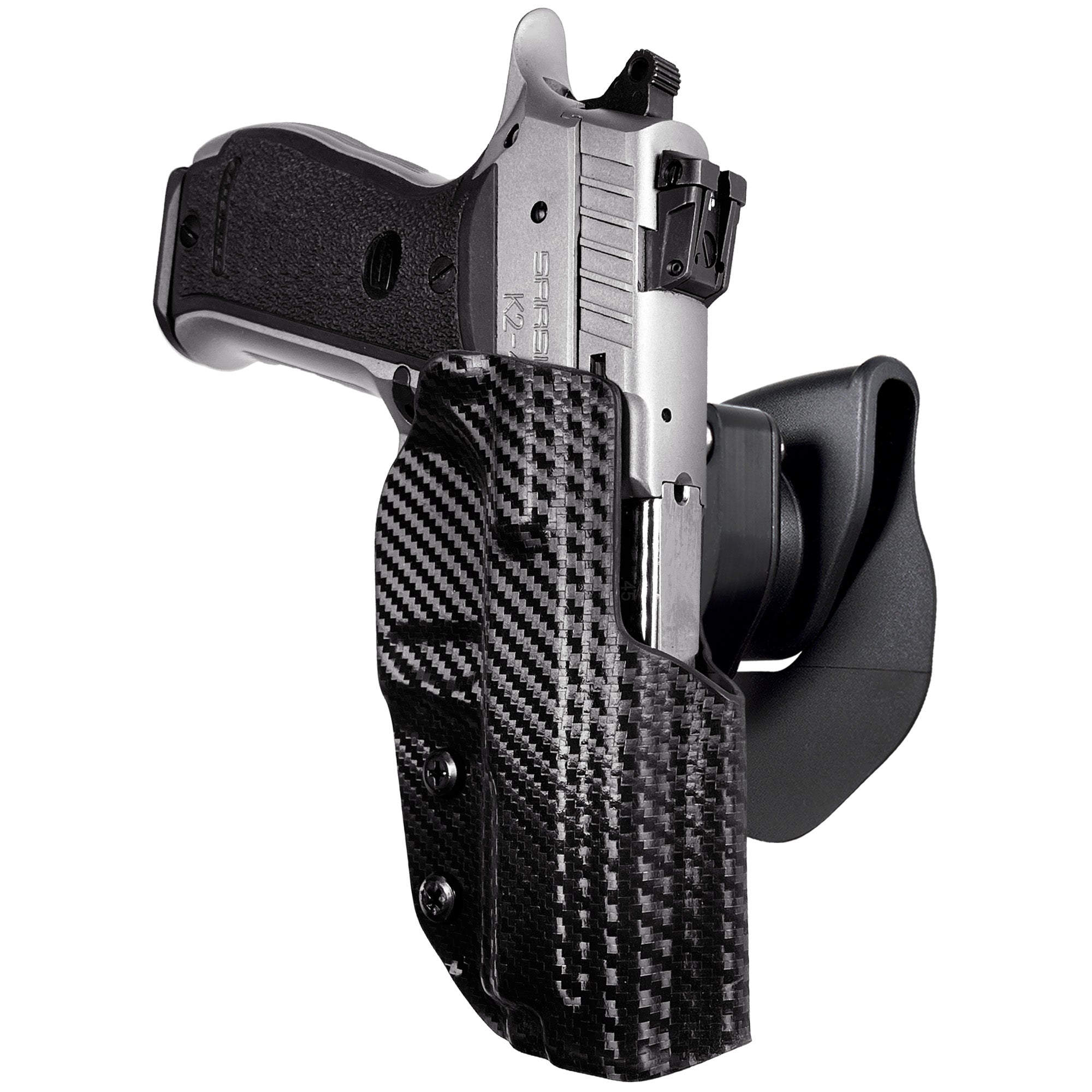 OWB Quick Release Paddle Holster in Carbon Fiber