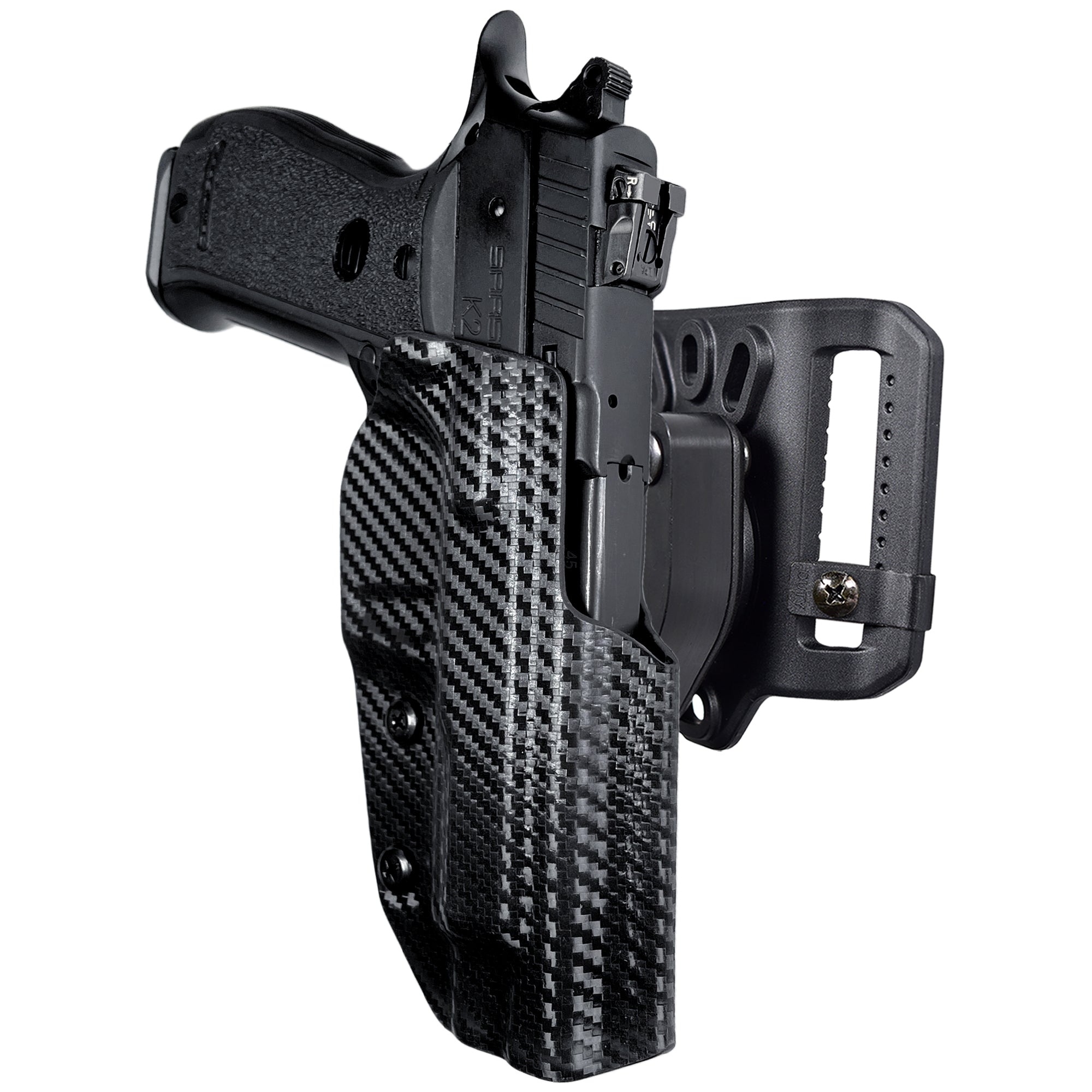 Quick Release Belt Loop Holster in Carbon Fiber
