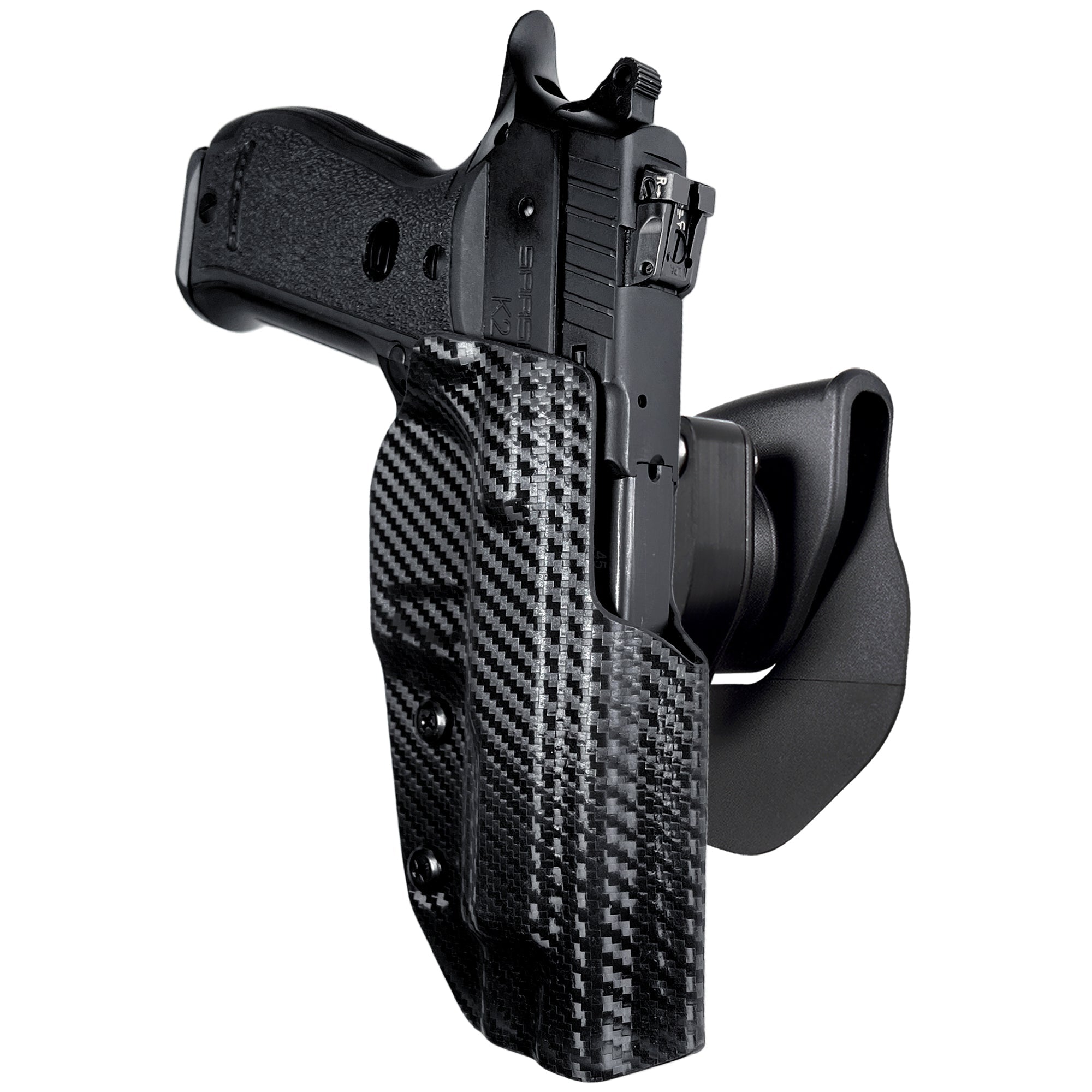 OWB Quick Release Paddle Holster in Carbon Fiber