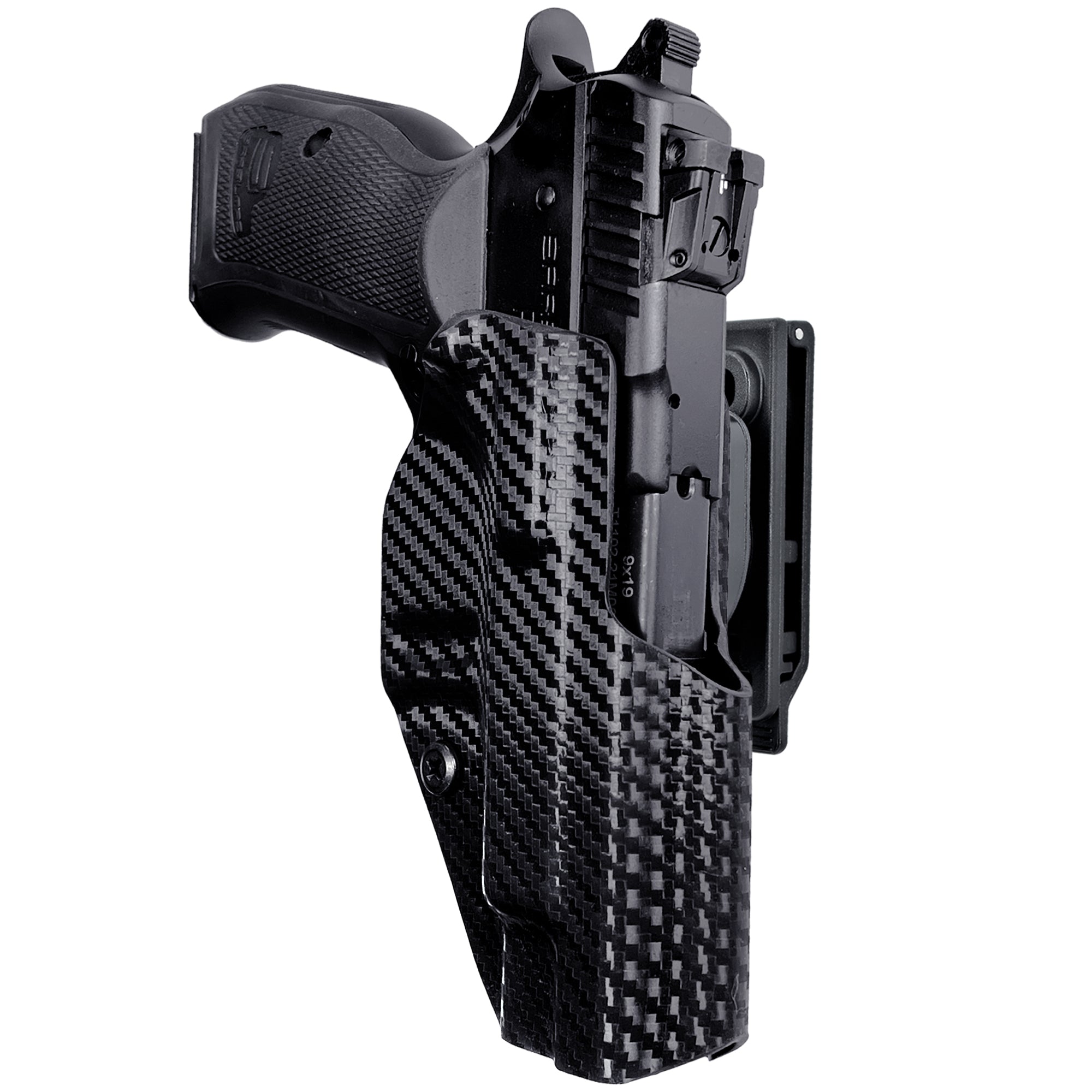 OWB Quick Release IDPA Holster in Carbon Fiber