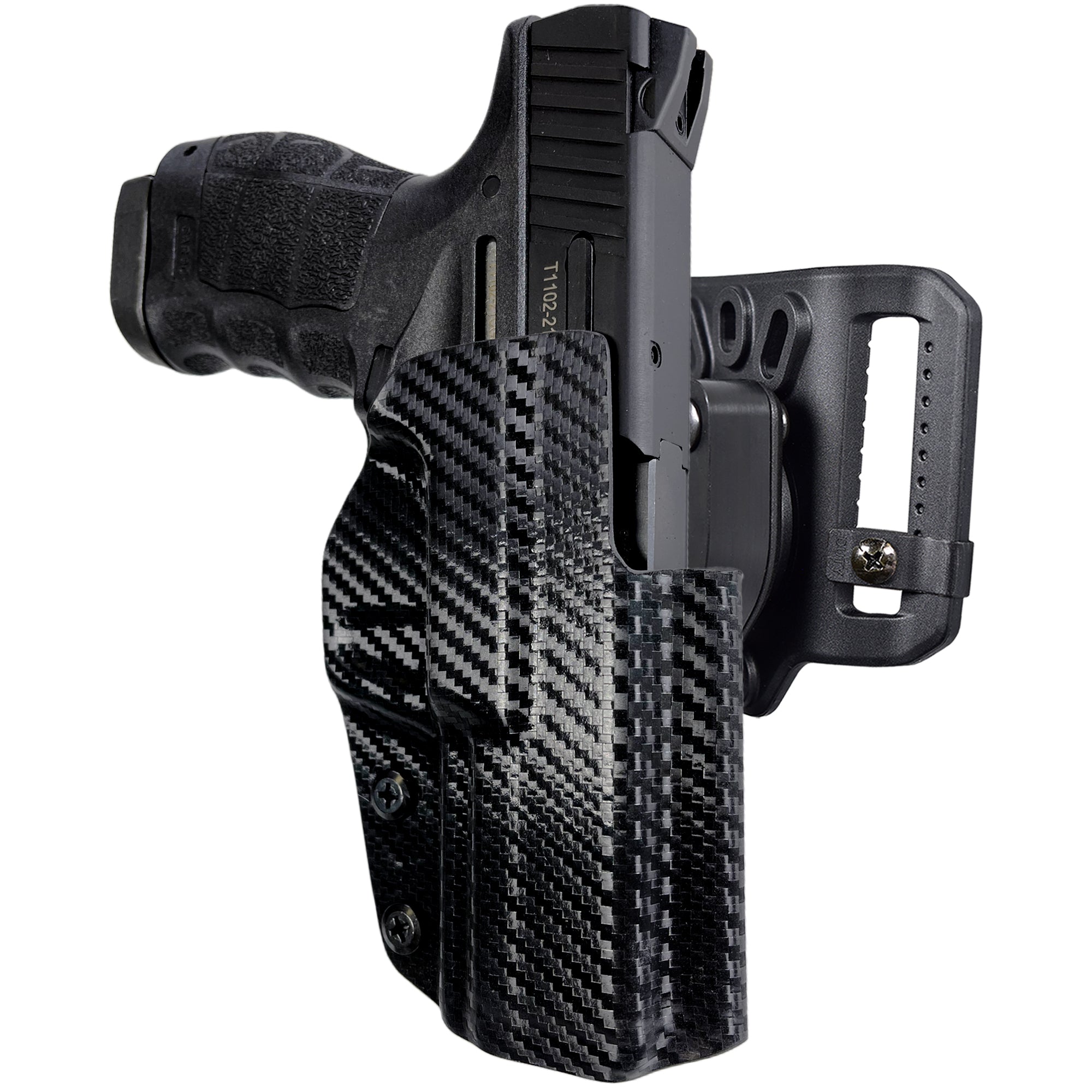 Quick Release Belt Loop Holster in Carbon Fiber