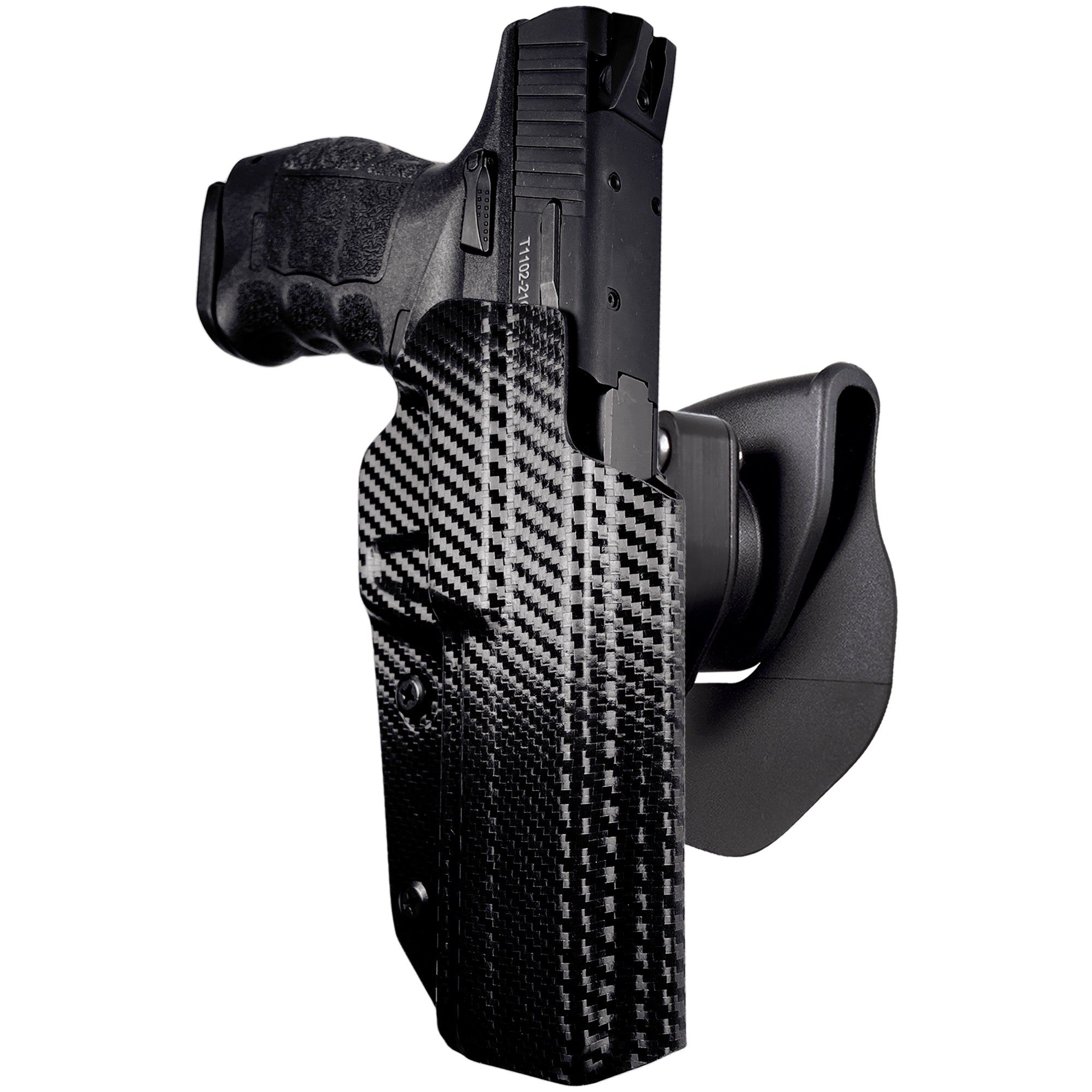 OWB Quick Release Paddle Holster in Carbon Fiber